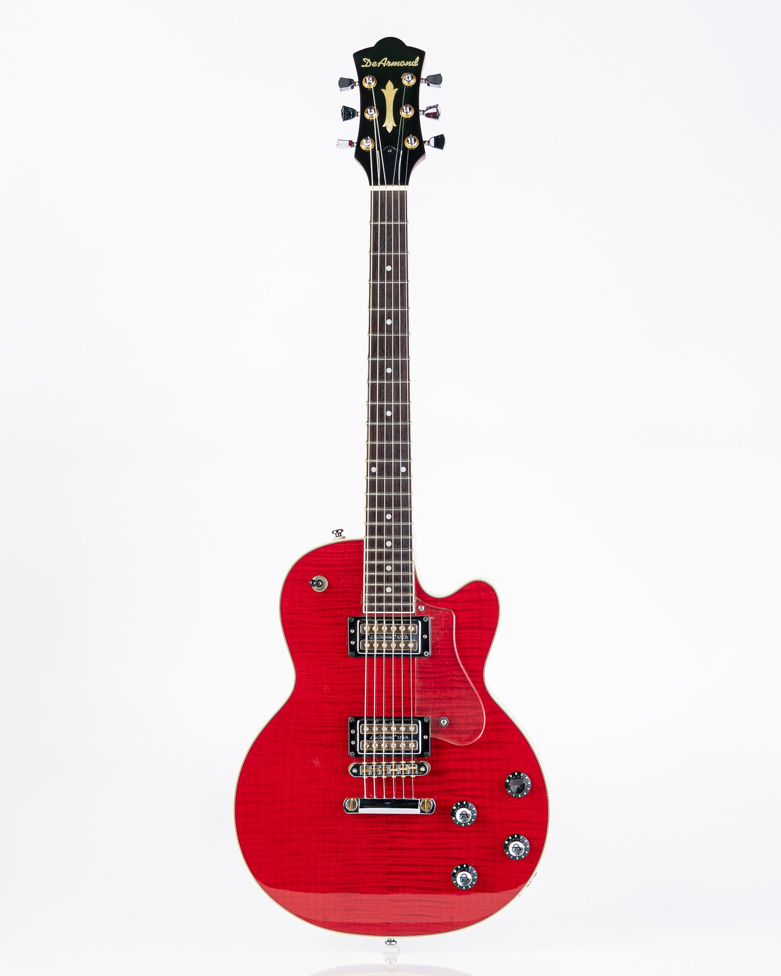 USED DeArmond M-72 Bluesbird Electric Guitar - Red with Original Hardshell Case