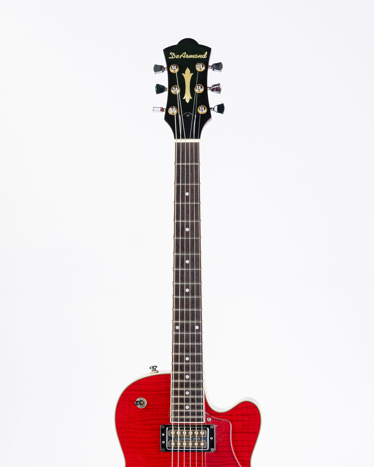 USED DeArmond M-72 Bluesbird Electric Guitar - Red with Original Hardshell Case