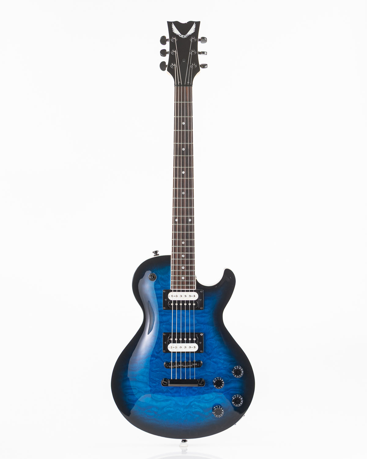 USED Dean Thoroughbred X Quilt Maple Electric Guitar - Translucent Blue Burst