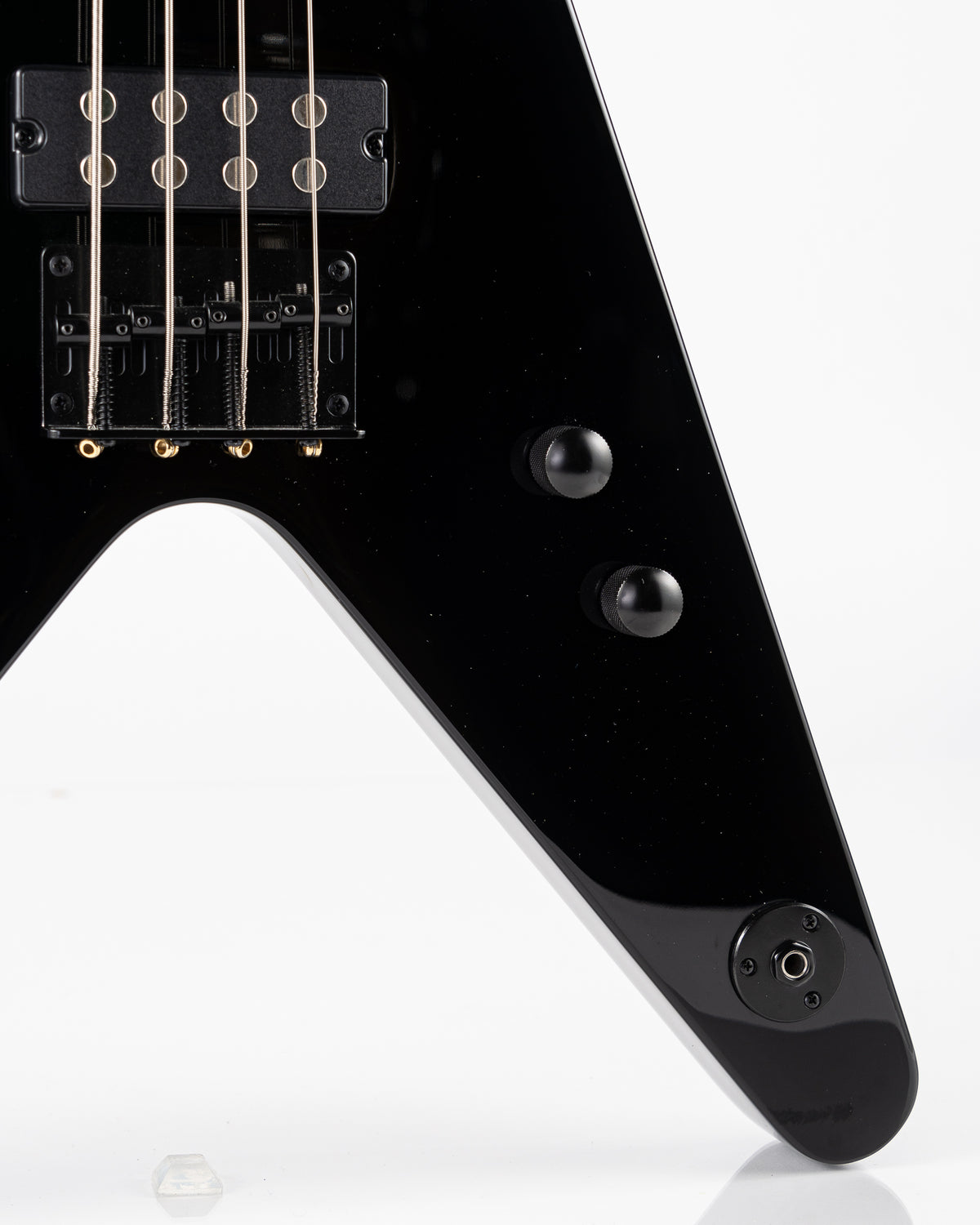 USED Dean V Metalman Electric Bass - Black