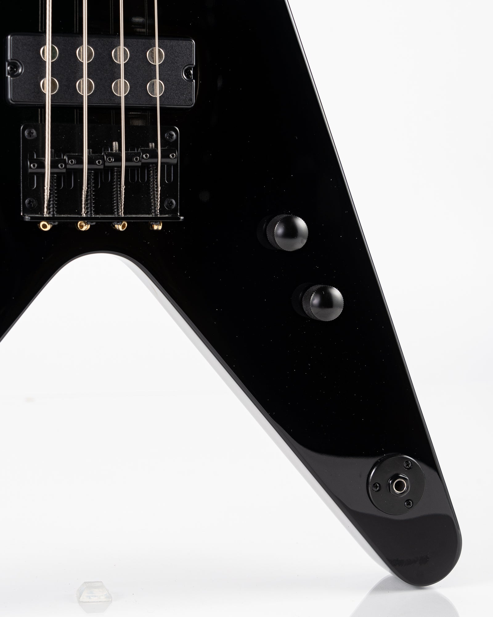 USED Dean V Metalman Electric Bass - Black