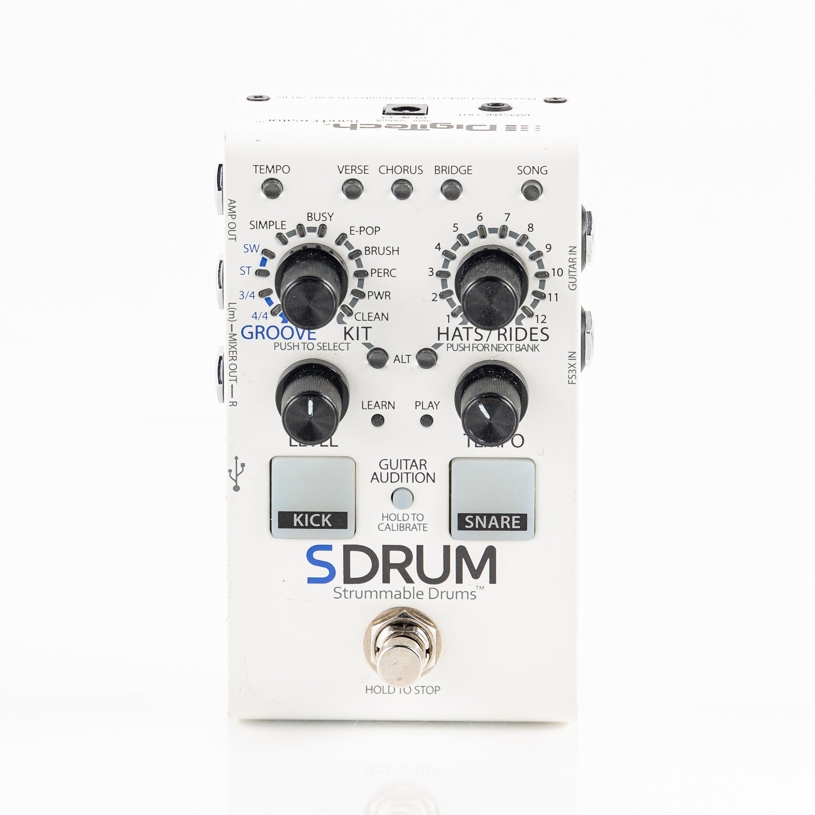 USED Digitech SDrum Strummable Drums Auto-Drummer Guitar Pedal