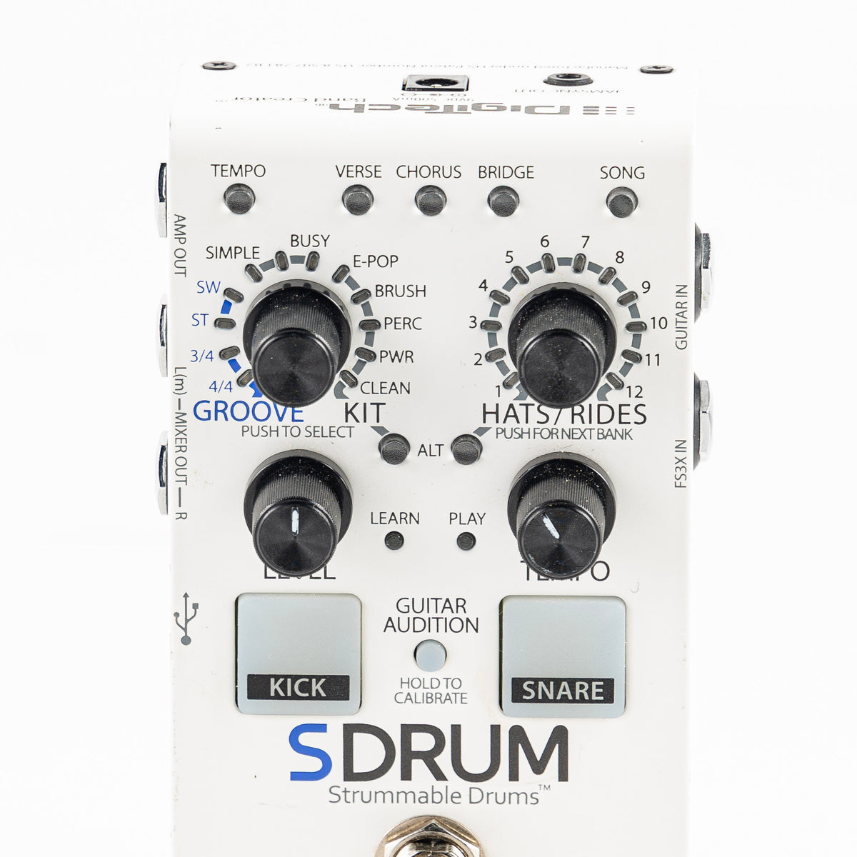 USED Digitech SDrum Strummable Drums Auto-Drummer Guitar Pedal