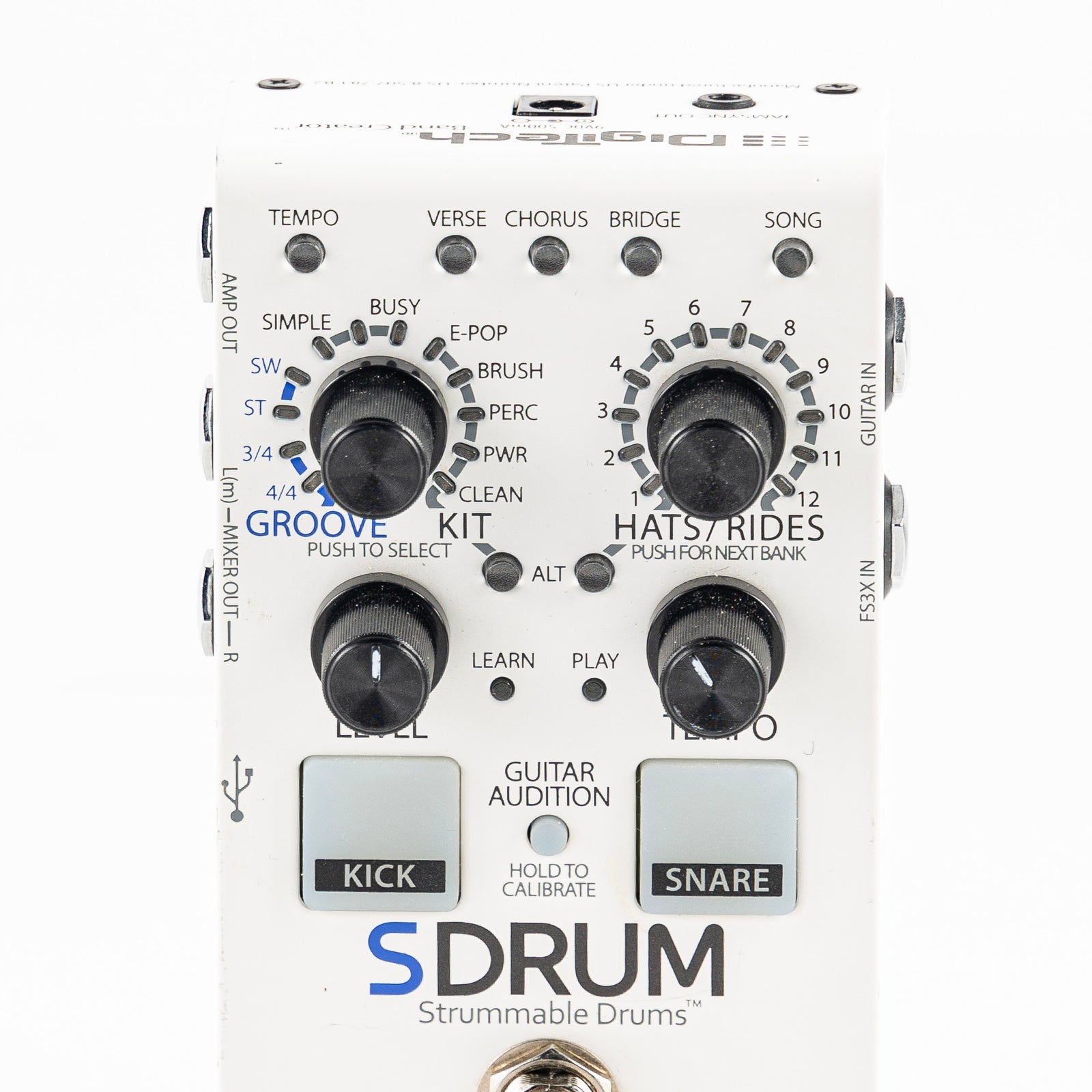 USED Digitech SDrum Strummable Drums Auto-Drummer Guitar Pedal
