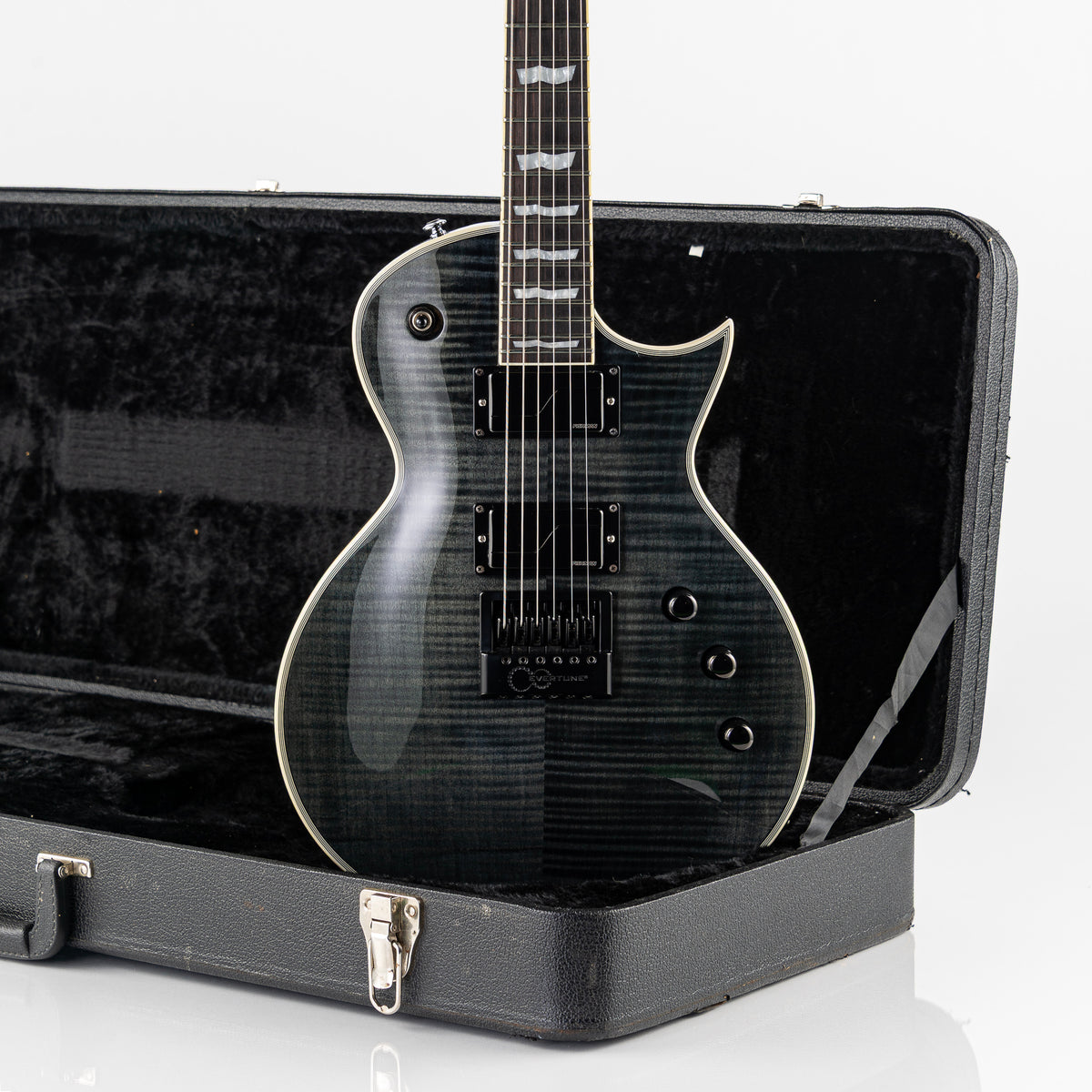 USED 2019 ESP LTD Deluxe EC-1000ET FM Electric Guitar - See Thru Black