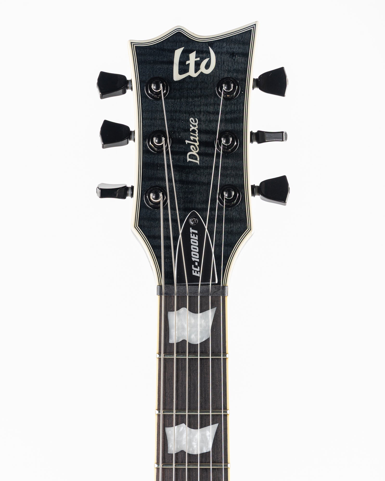 USED 2019 ESP LTD Deluxe EC-1000ET FM Electric Guitar - See Thru Black