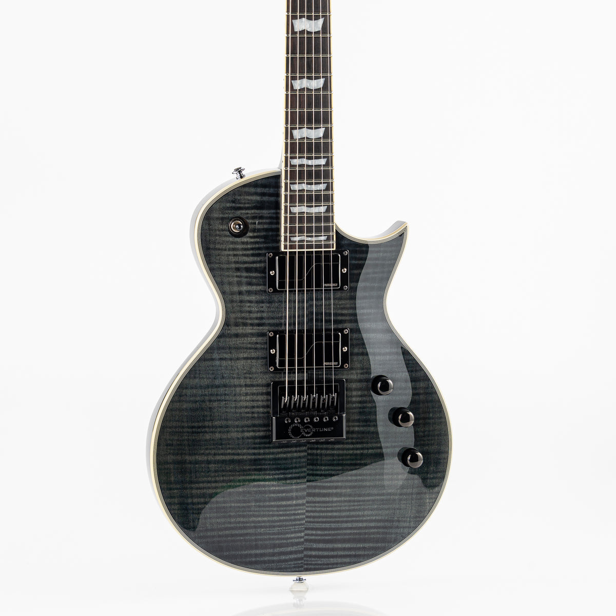 USED 2019 ESP LTD Deluxe EC-1000ET FM Electric Guitar - See Thru Black