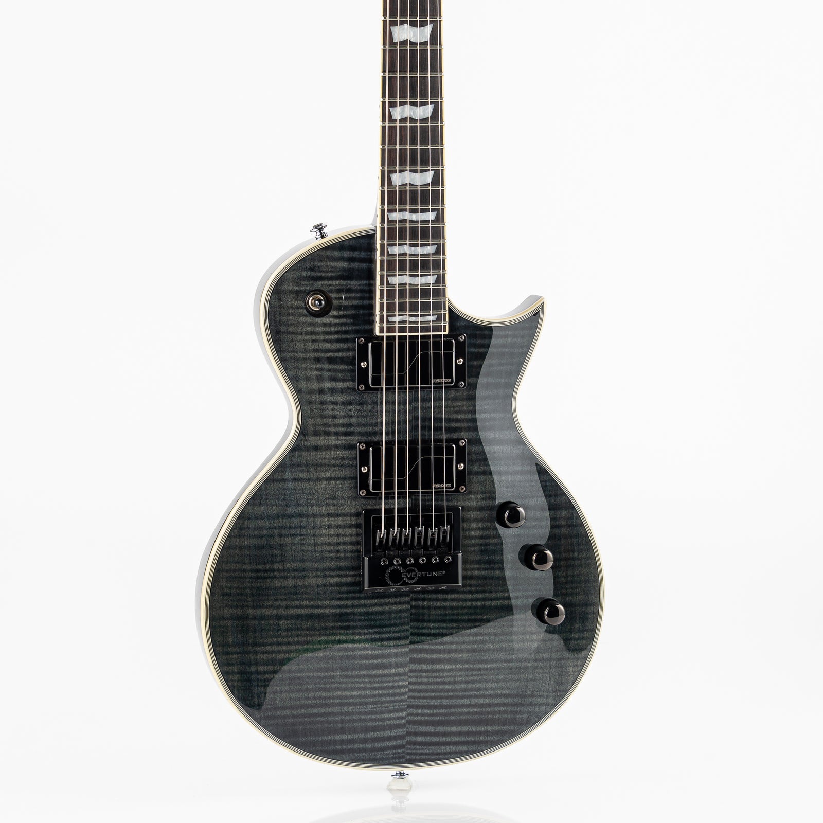 USED 2019 ESP LTD Deluxe EC-1000ET FM Electric Guitar - See Thru Black