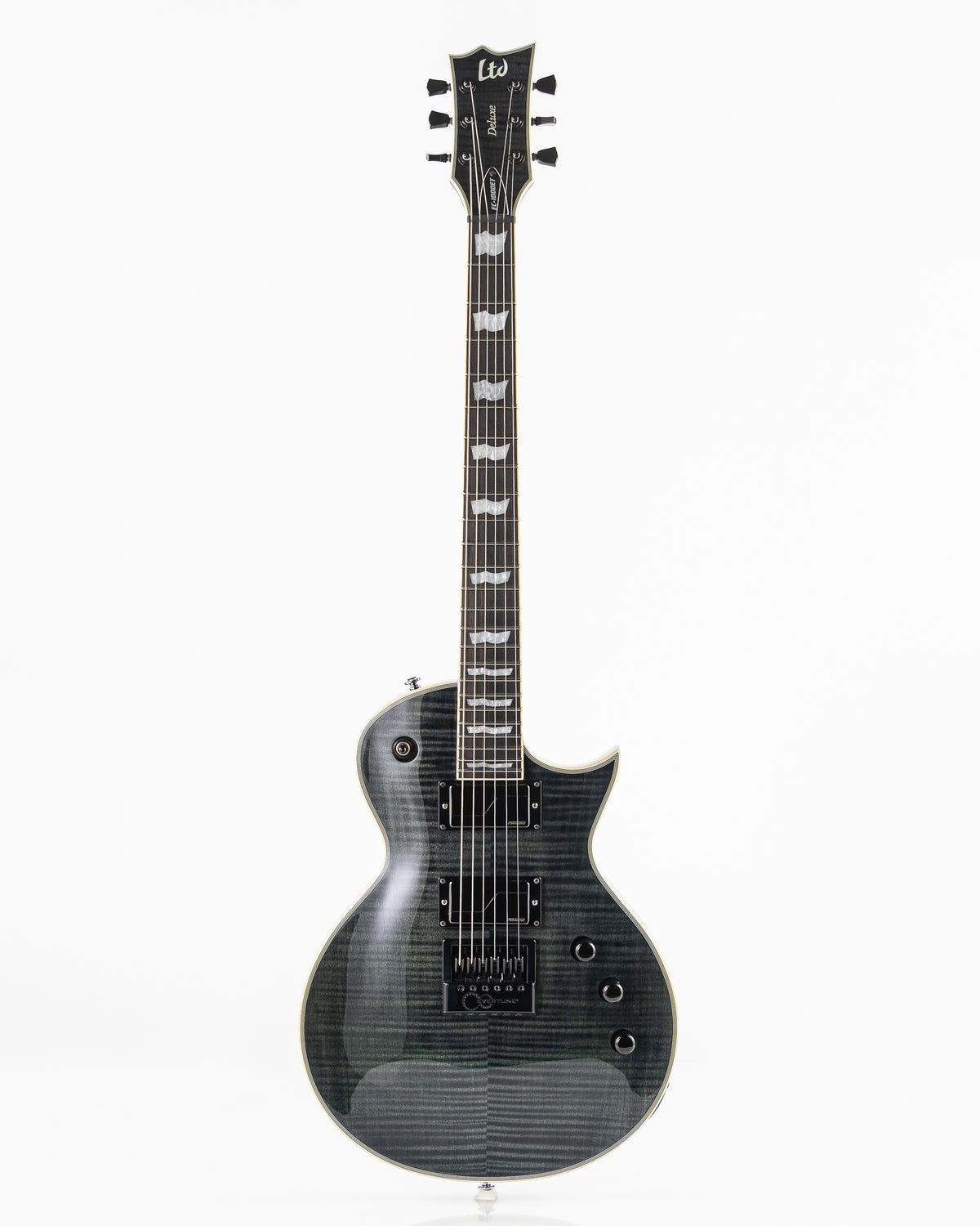 USED 2019 ESP LTD Deluxe EC-1000ET FM Electric Guitar - See Thru Black