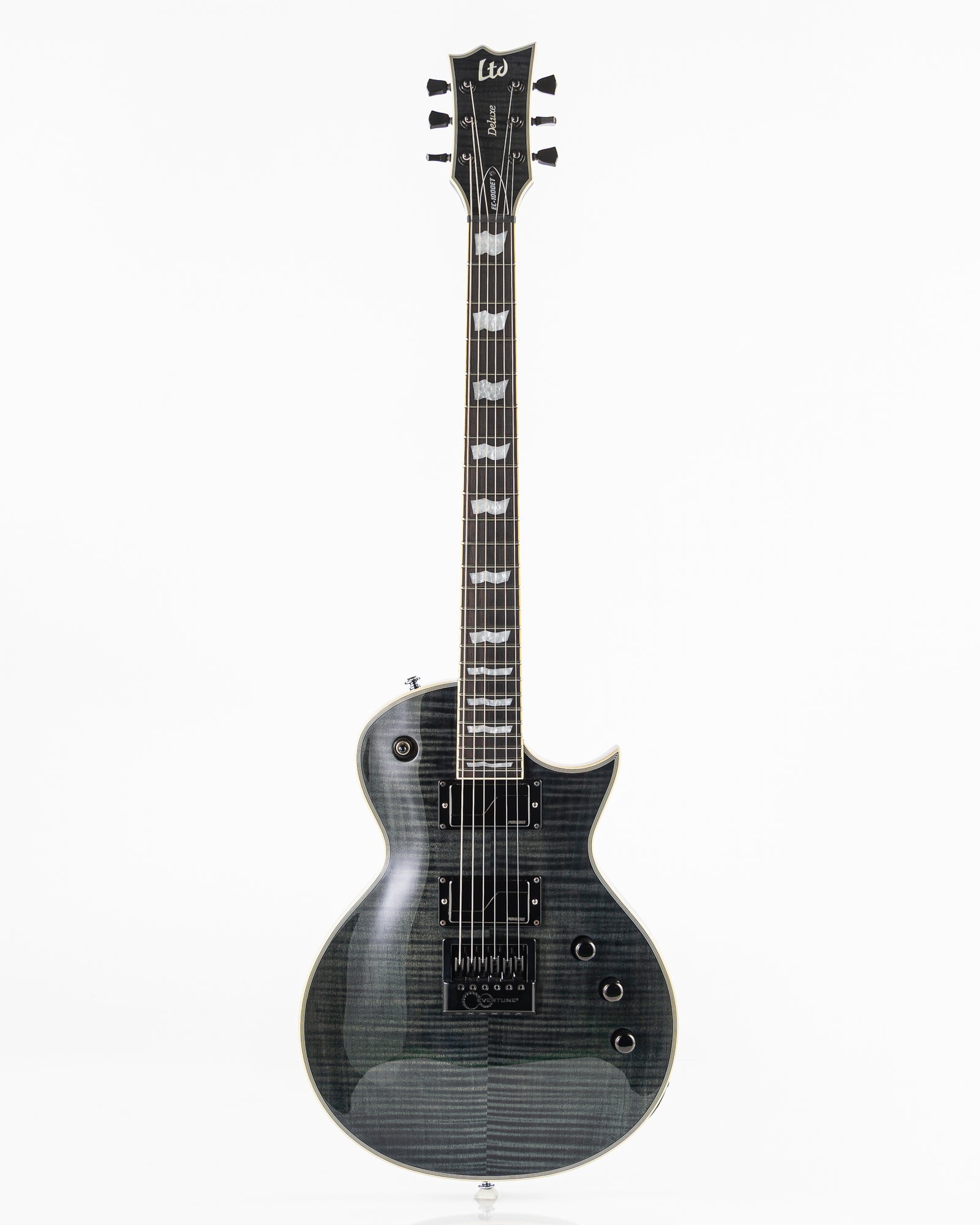 USED 2019 ESP LTD Deluxe EC-1000ET FM Electric Guitar - See Thru Black