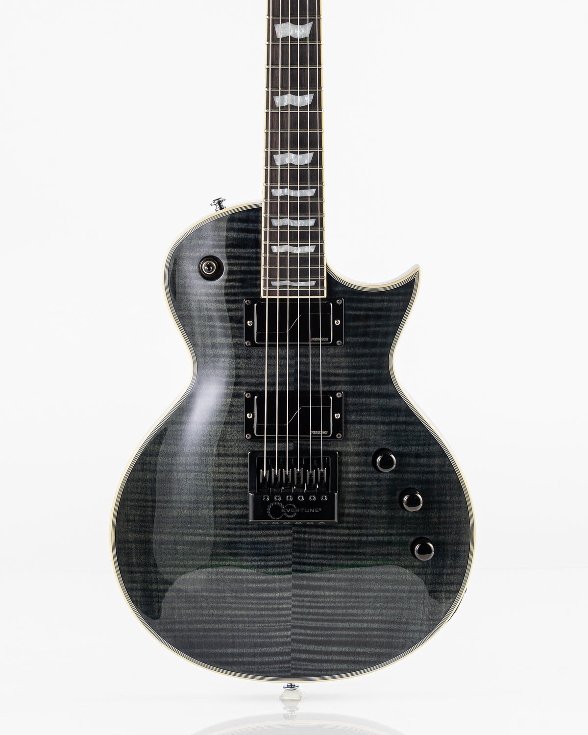 USED 2019 ESP LTD Deluxe EC-1000ET FM Electric Guitar - See Thru Black