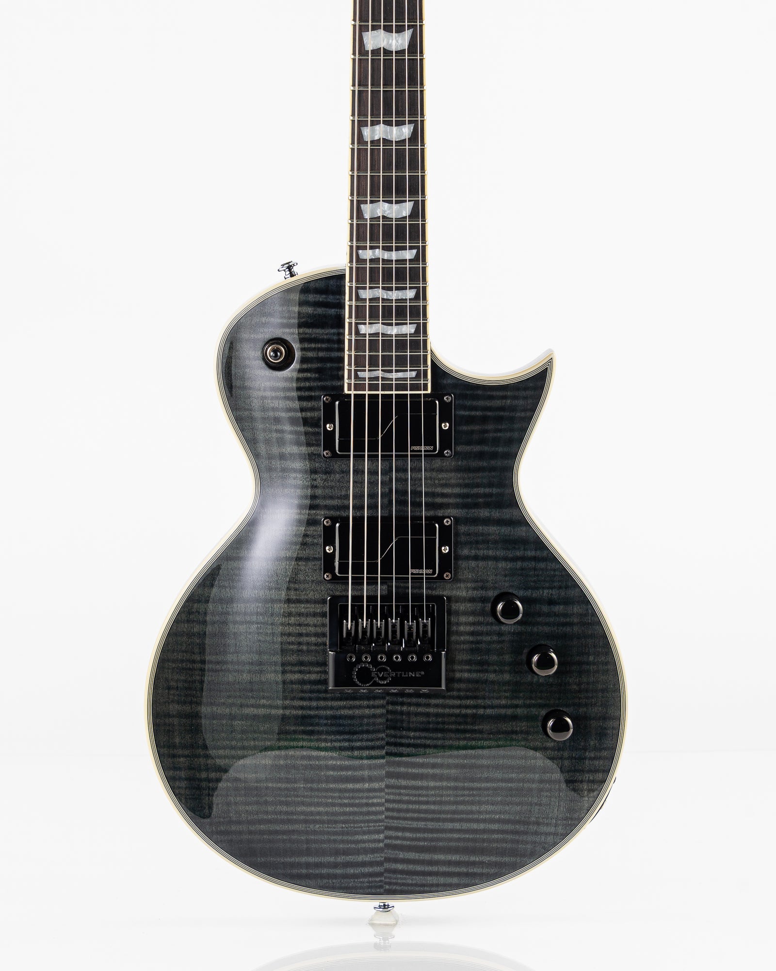 USED 2019 ESP LTD Deluxe EC-1000ET FM Electric Guitar - See Thru Black