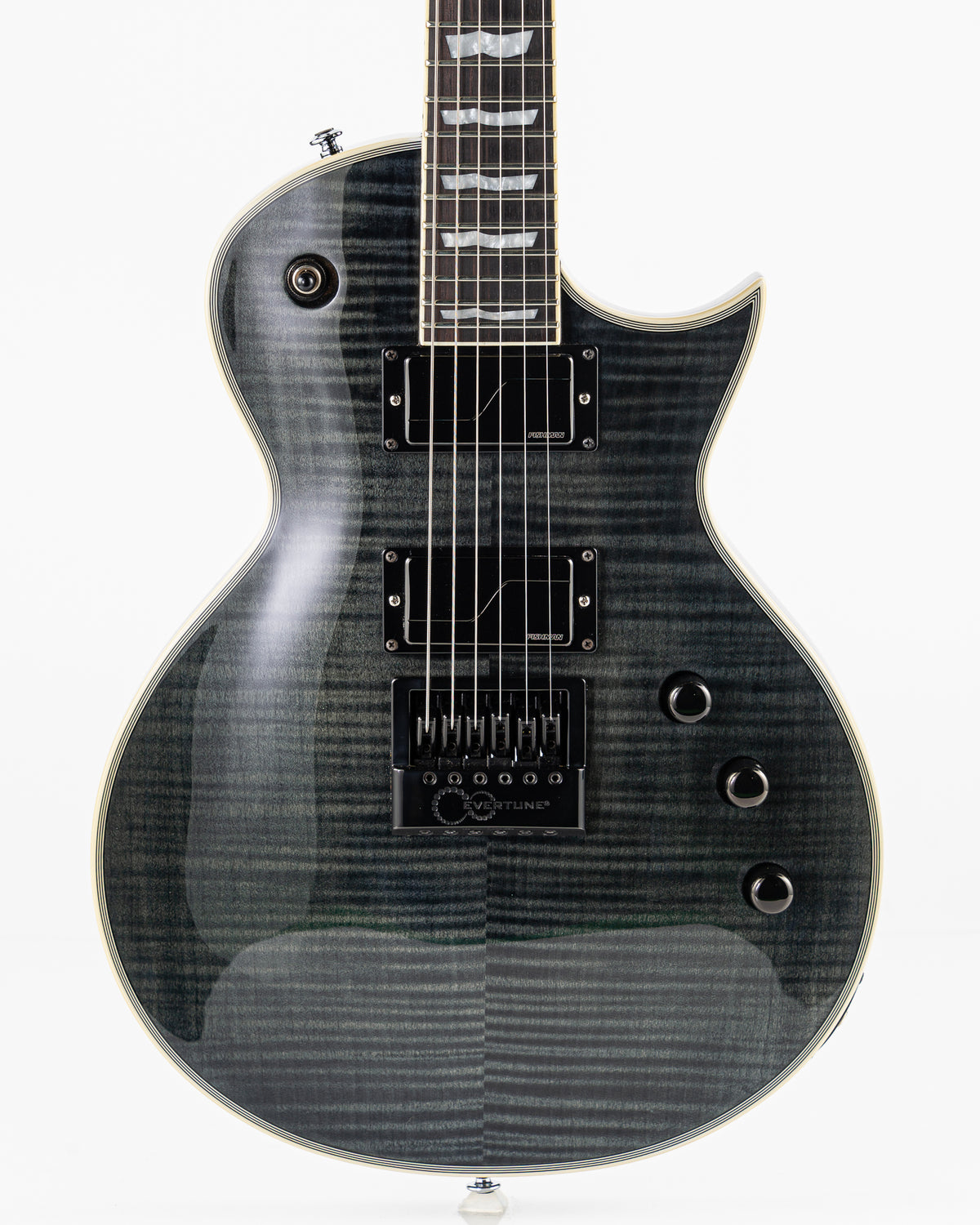 USED 2019 ESP LTD Deluxe EC-1000ET FM Electric Guitar - See Thru Black