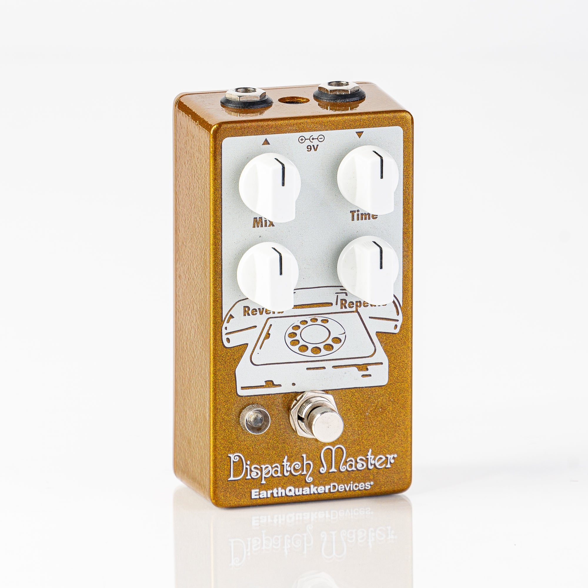 USED Earthquaker Devices Dispatch Master V3 Reverb/Delay Pedal - Limited Edition Gold Sparkle