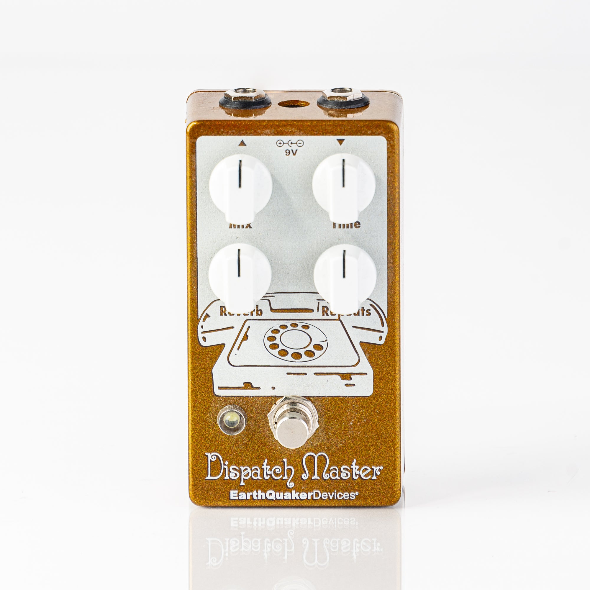 USED Earthquaker Devices Dispatch Master V3 Reverb/Delay Pedal - Limited Edition Gold Sparkle
