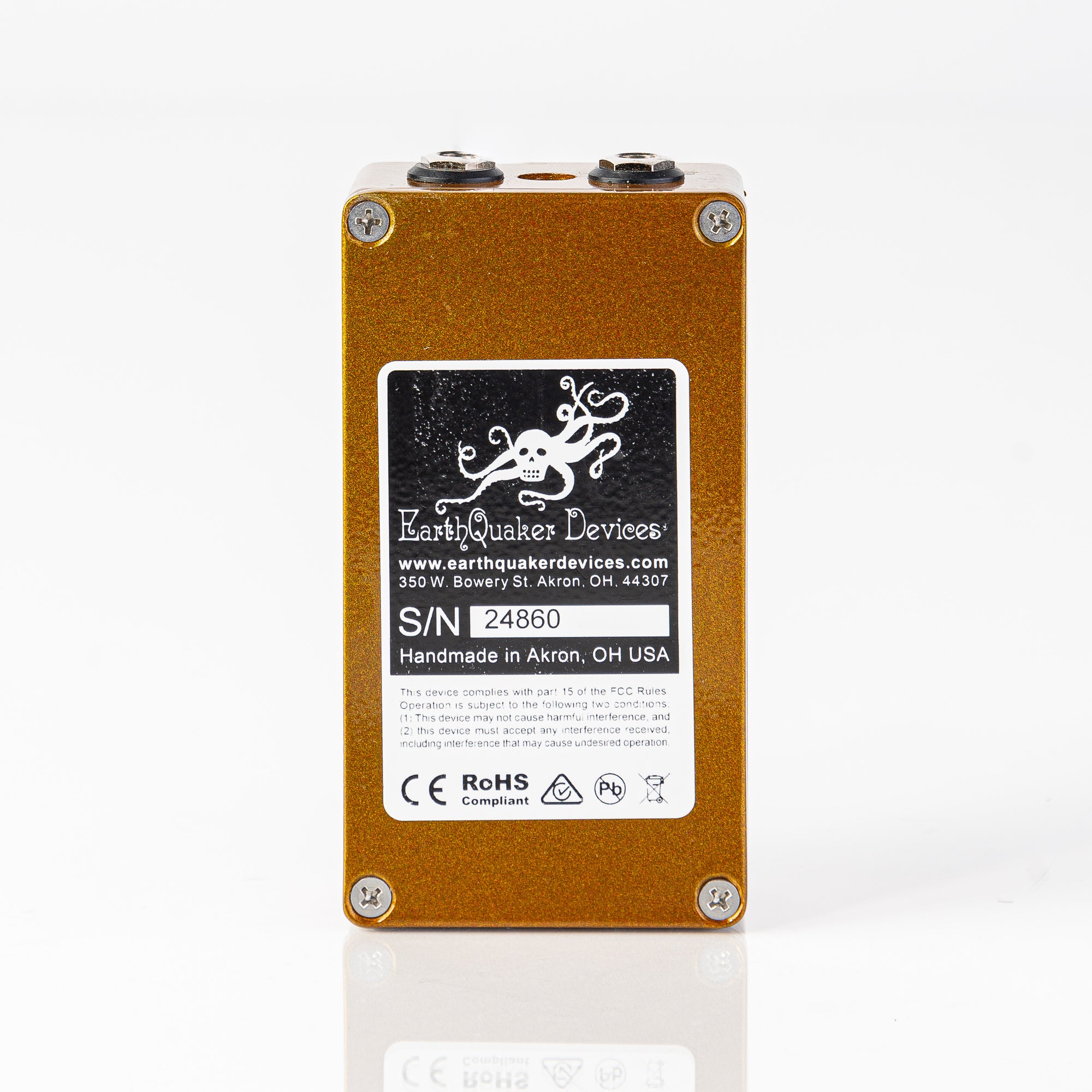 USED Earthquaker Devices Dispatch Master V3 Reverb/Delay Pedal - Limited Edition Gold Sparkle