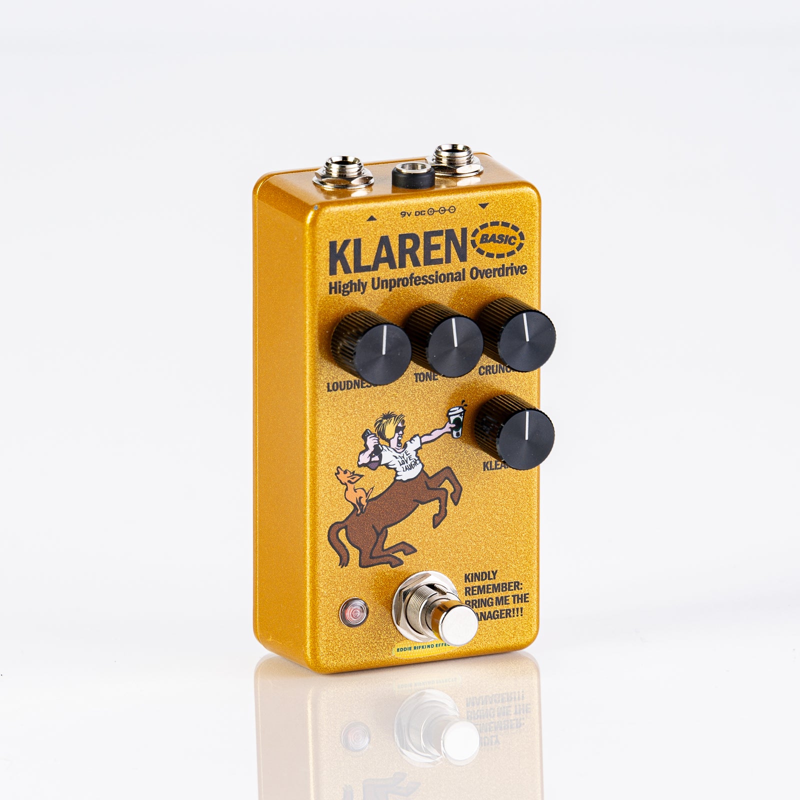 USED Eddie Rifkind Effects Klaren Basic Highly Unprofessional Overdrive Guitar Pedal