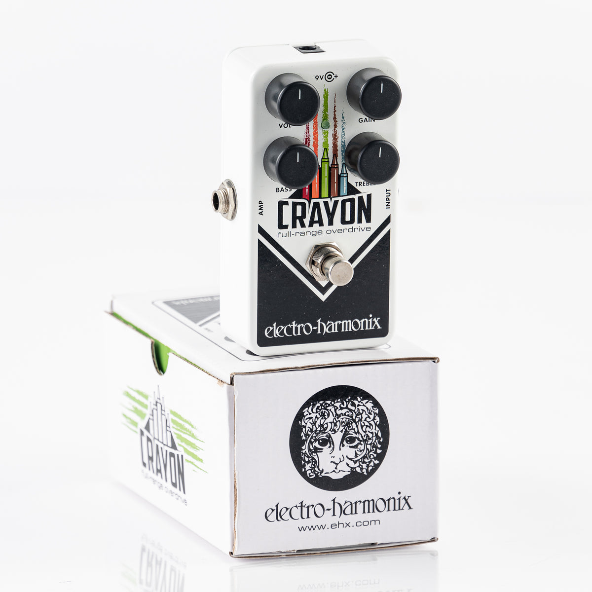 USED Electro-Harmonix Crayon Overdrive Full-Range Overdrive Guitar Pedal