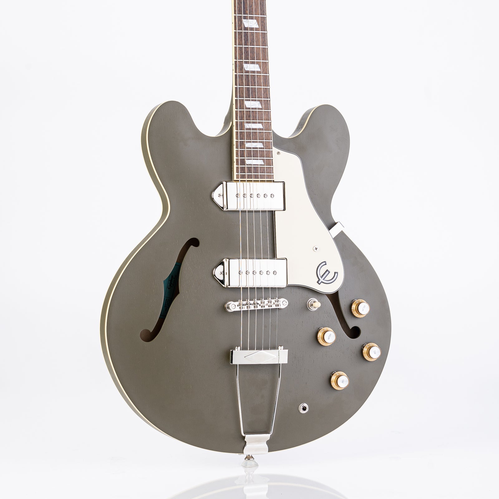 USED Epiphone Casino Electric Guitar - Worn Olive Drab w/bag