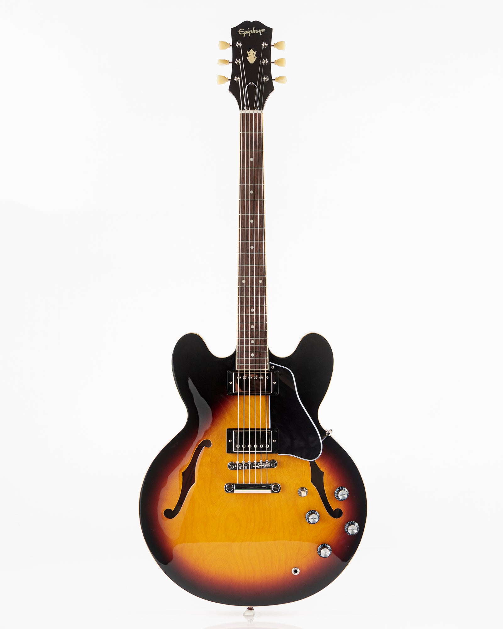 USED 2021 Epiphone ES-335 Inspired by Gibson Semi-Hollow Electric Guitar- Vintage Sunburst