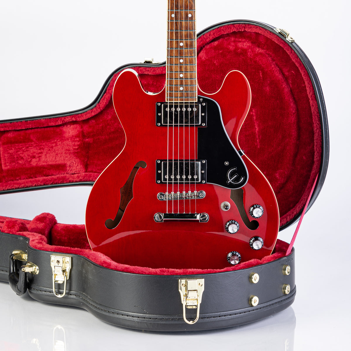 USED Epiphone ES-339 Semi-Hollow Electric Guitar- Cherry Red with Hardshell Case