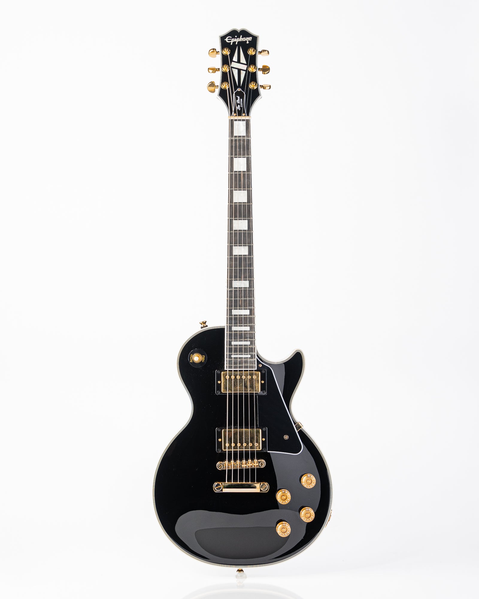USED Epiphone Les Paul Custom Electric Guitar - Ebony