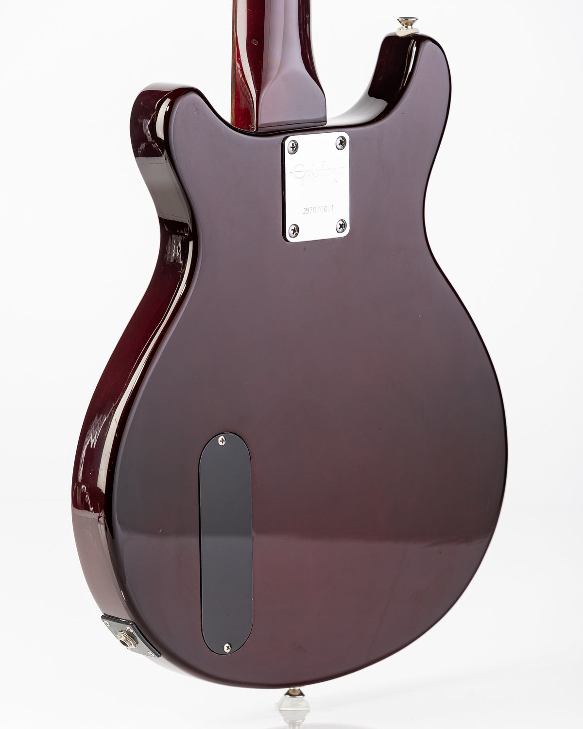 USED 1997 Epiphone Les Paul Double-cut Junior MIJ Electric Guitar - Red