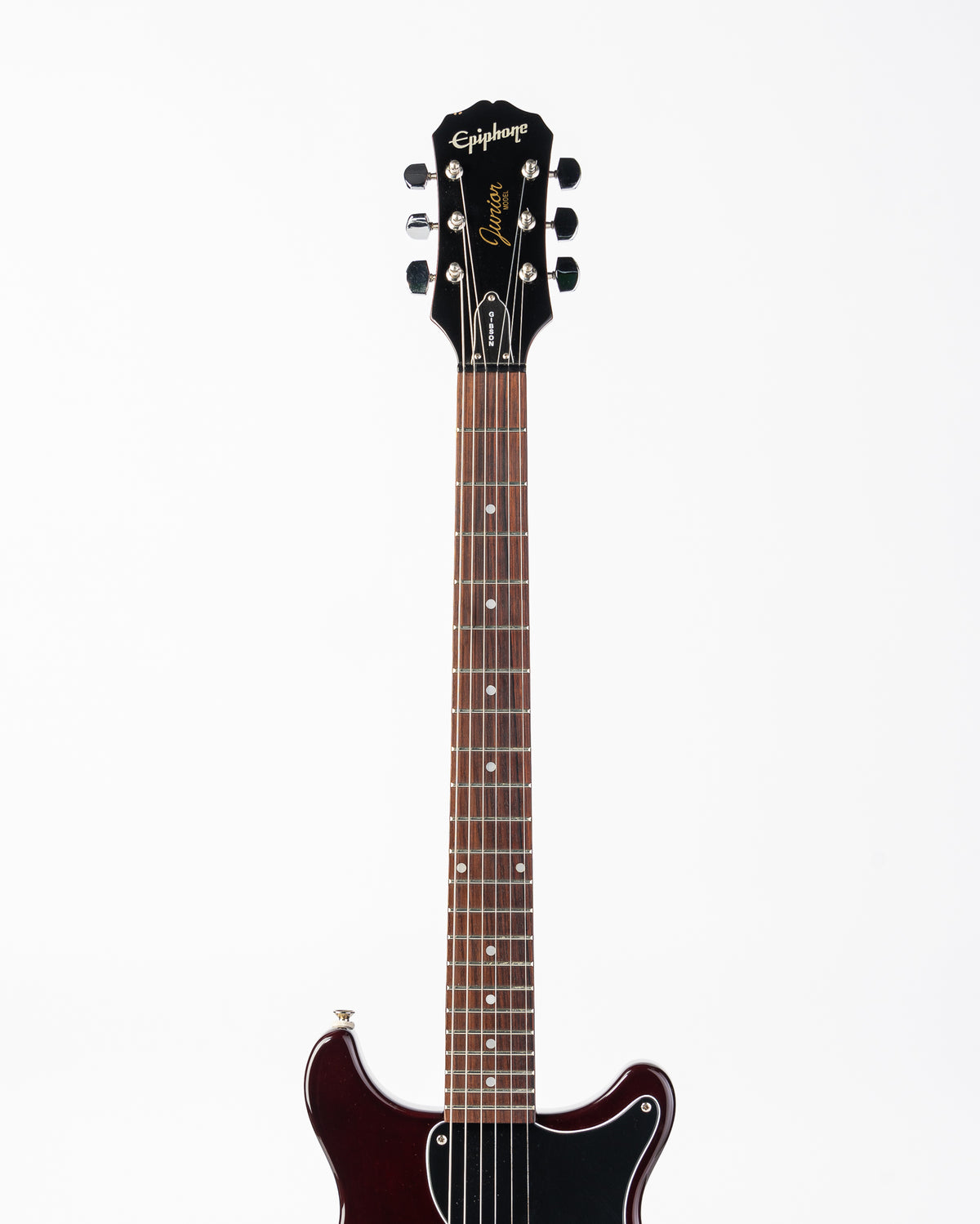 USED 1997 Epiphone Les Paul Double-cut Junior MIJ Electric Guitar - Red