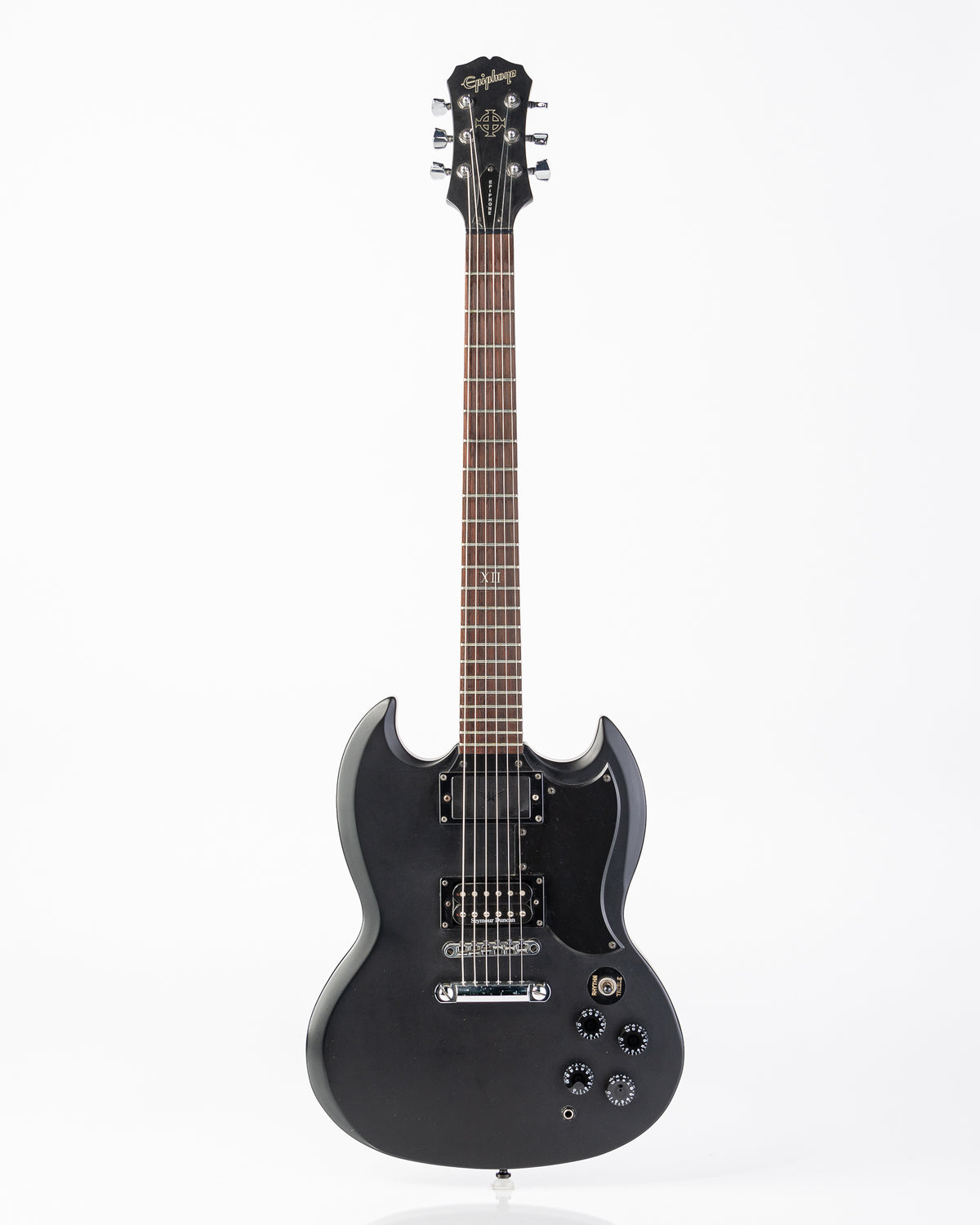 USED 2003 Epiphone SG Goth G-400 Electric Guitar - Satin Black