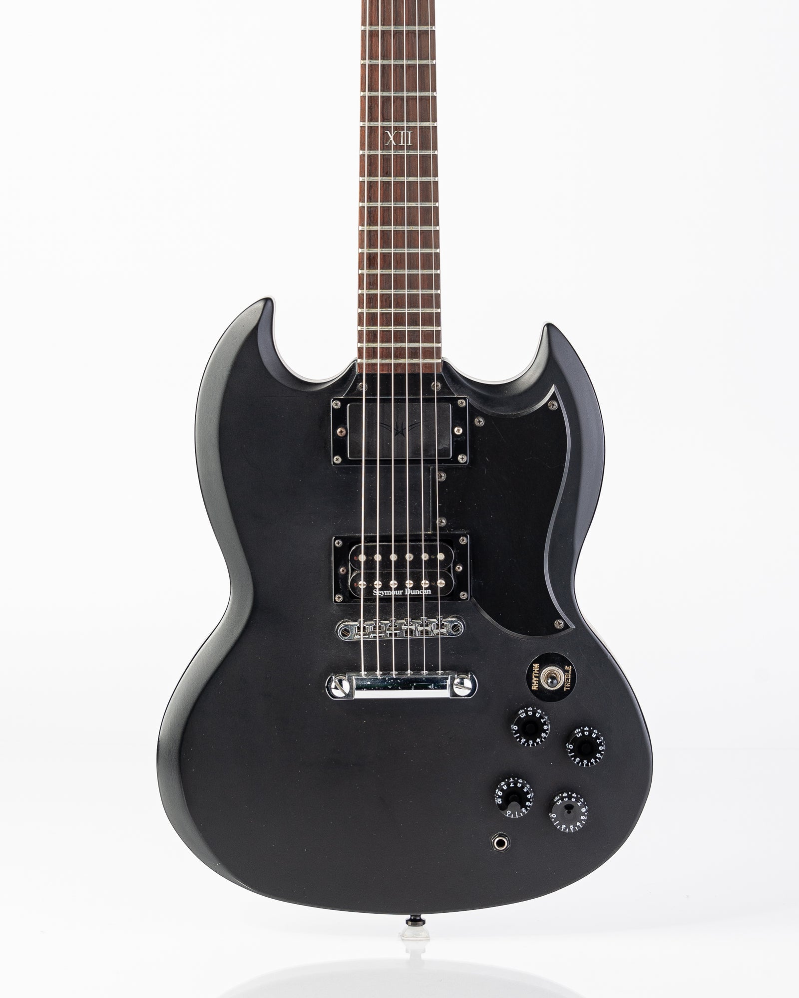 USED 2003 Epiphone SG Goth G-400 Electric Guitar - Satin Black