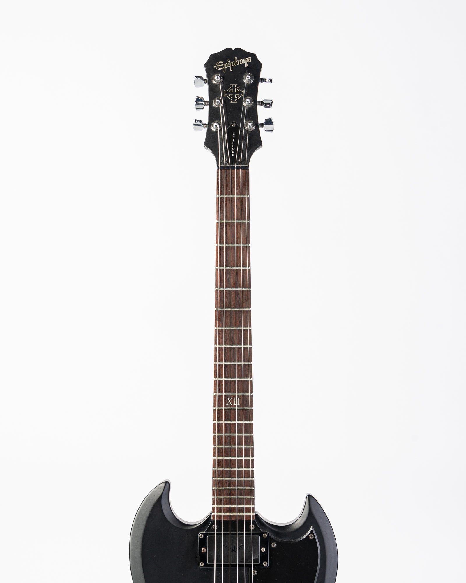 USED 2003 Epiphone SG Goth G-400 Electric Guitar - Satin Black