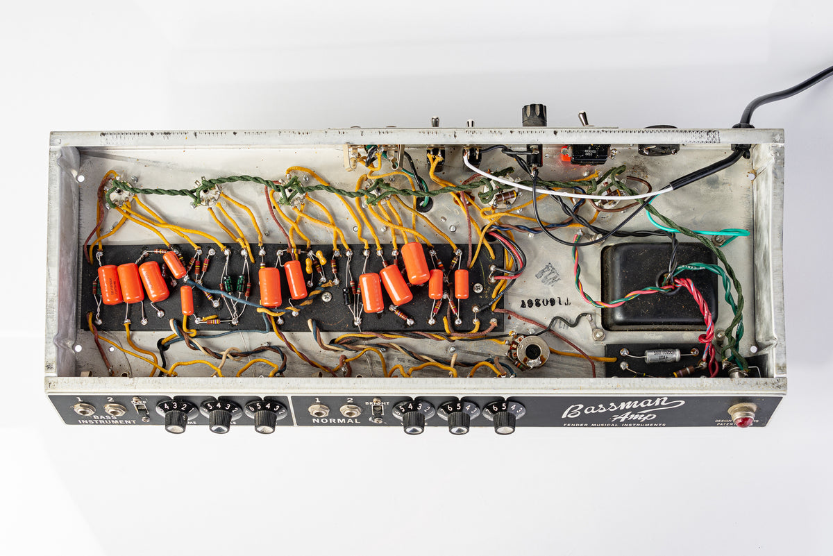 USED Fender 1967 Bassman 50W Black Panel Guitar Amp Head