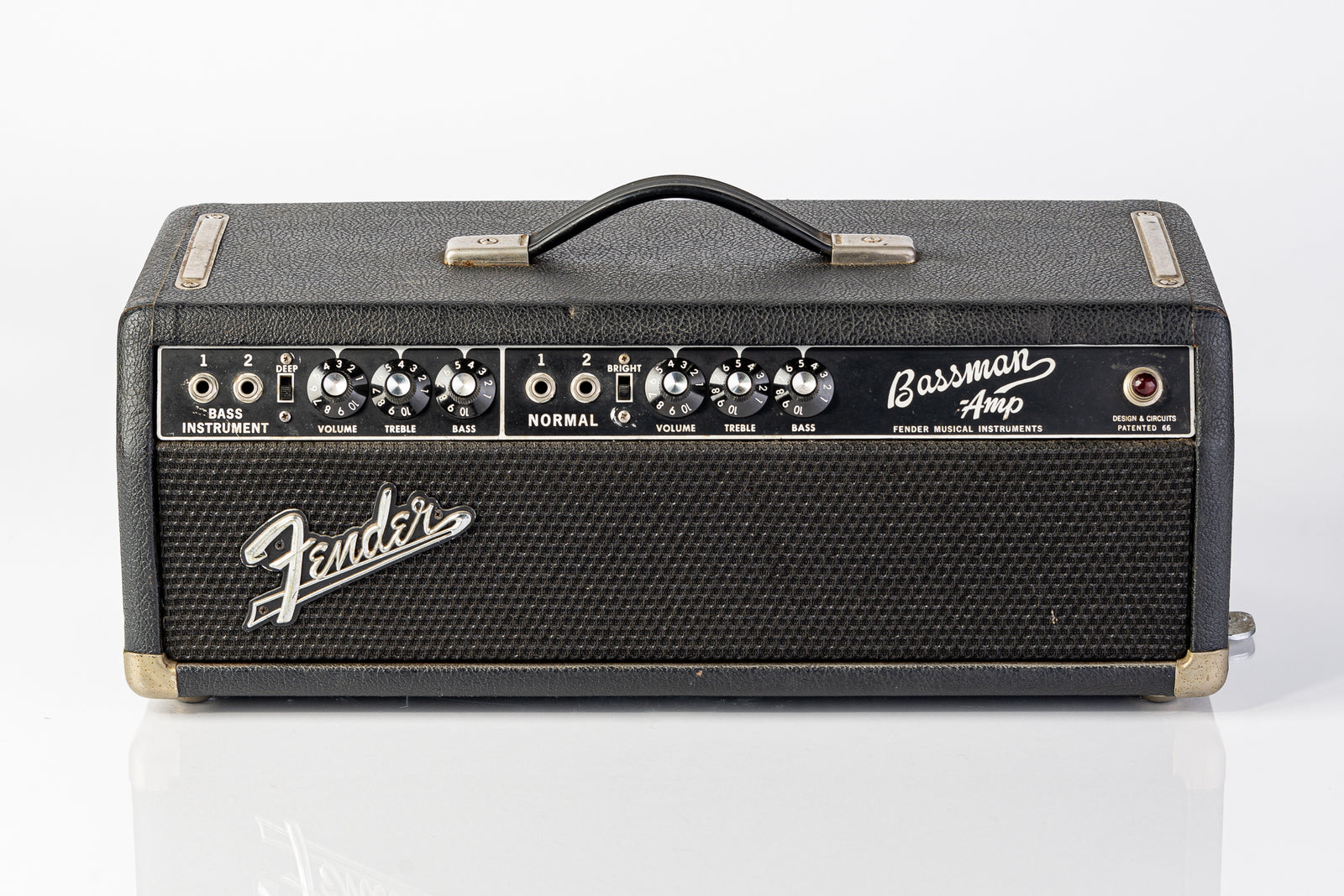 USED Fender 1967 Bassman 50W Black Panel Guitar Amp Head