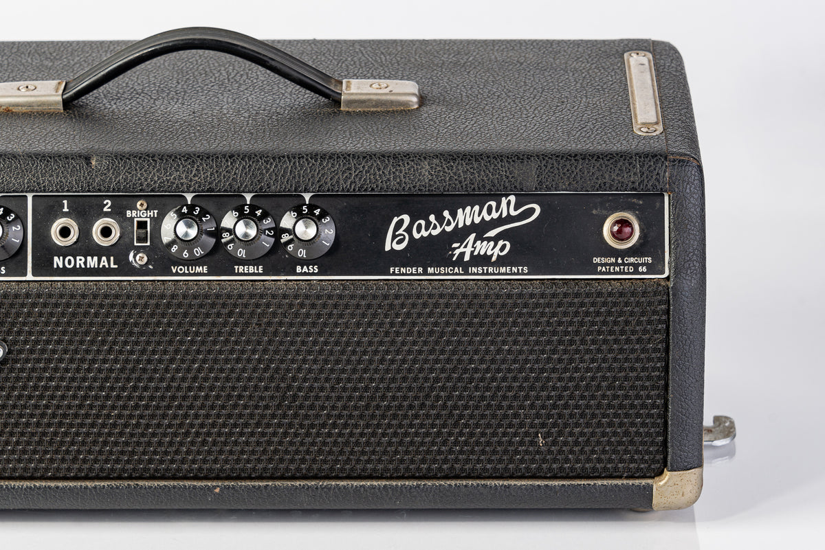 USED Fender 1967 Bassman 50W Black Panel Guitar Amp Head