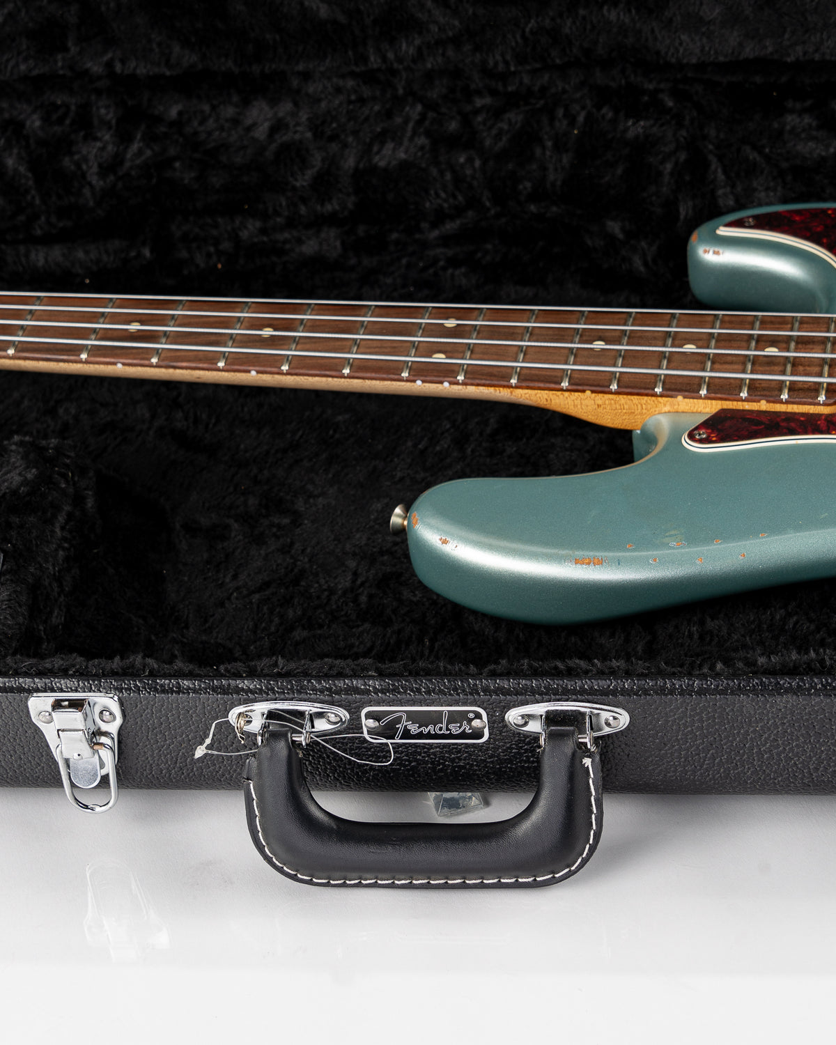USED Fender 60th Anniversary Road Worn '60s Jazz Bass - Firemist Silver with Hardshell Case