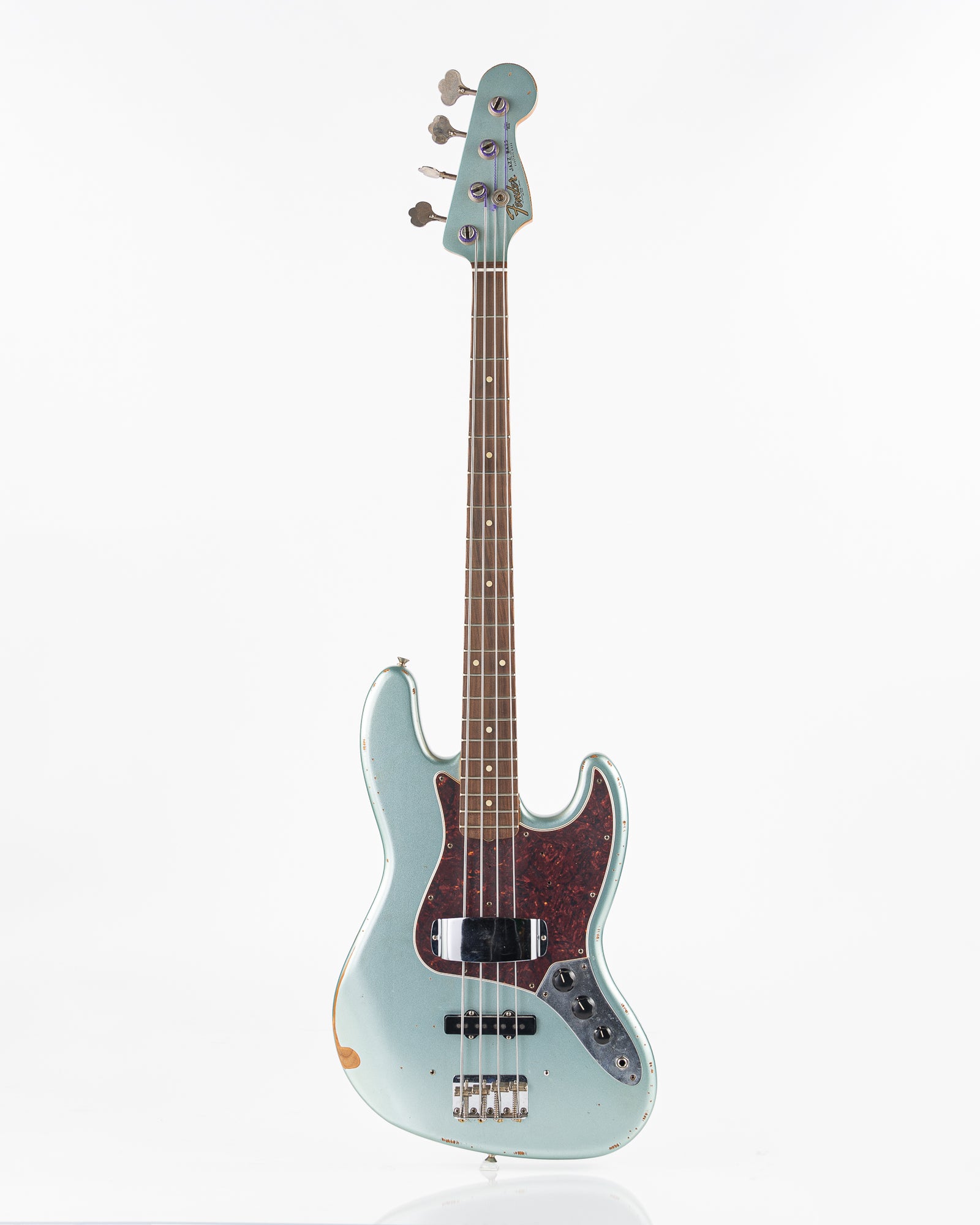 USED Fender 60th Anniversary Road Worn '60s Jazz Bass - Firemist Silver with Hardshell Case