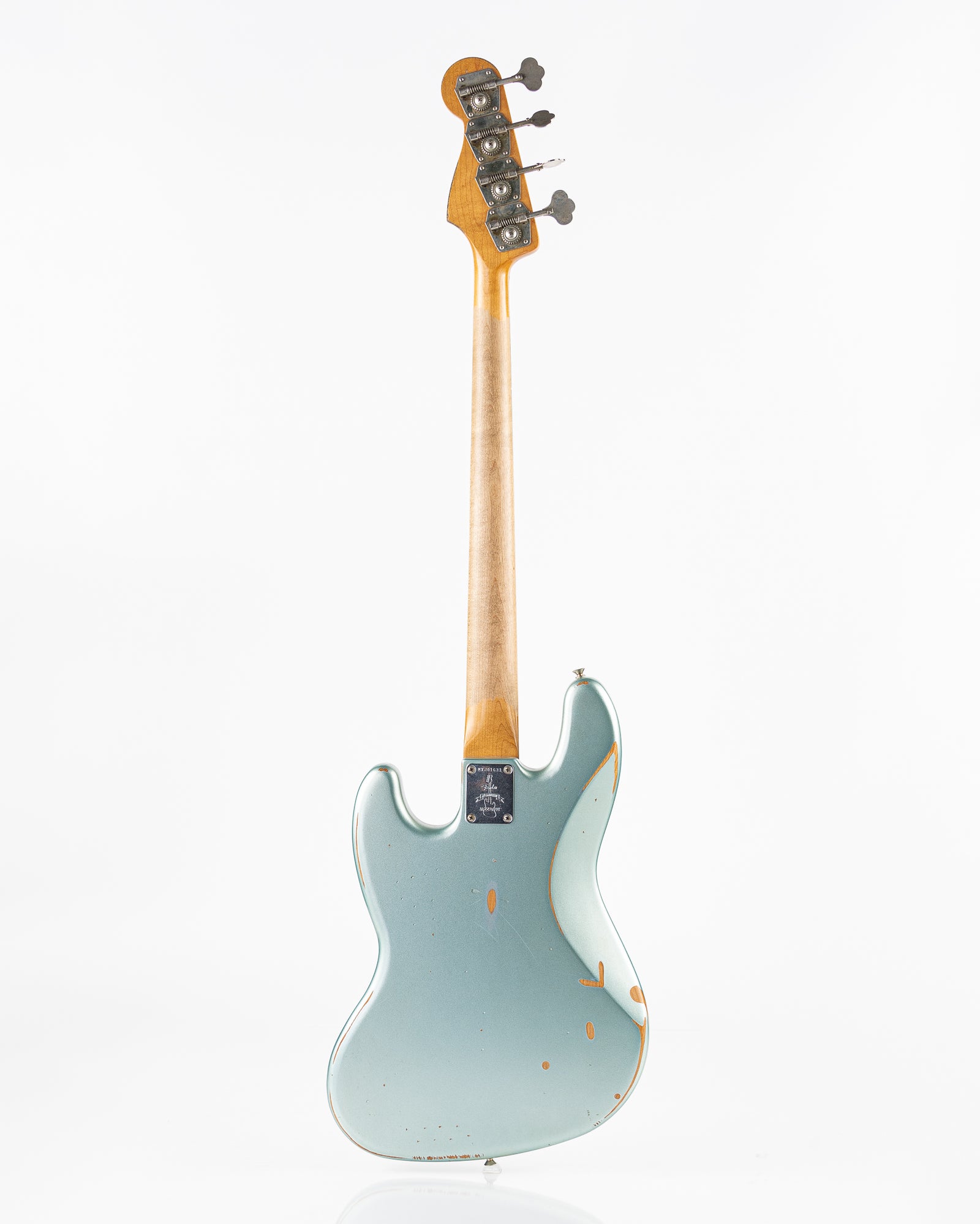 USED Fender 60th Anniversary Road Worn '60s Jazz Bass - Firemist Silver with Hardshell Case