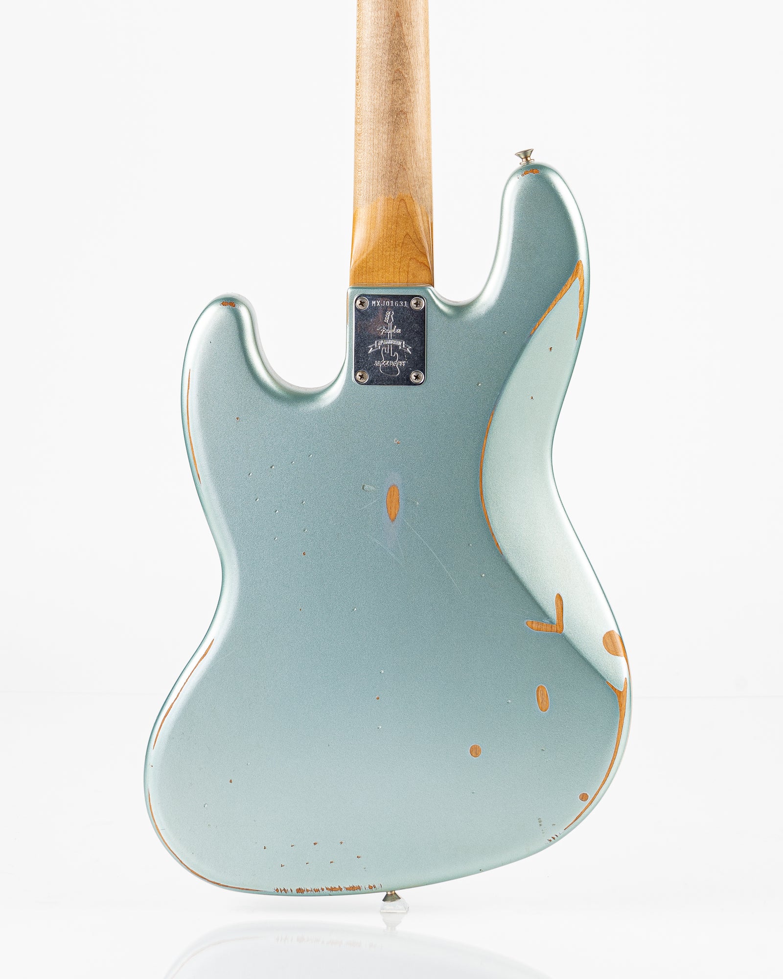 USED Fender 60th Anniversary Road Worn '60s Jazz Bass - Firemist Silver with Hardshell Case