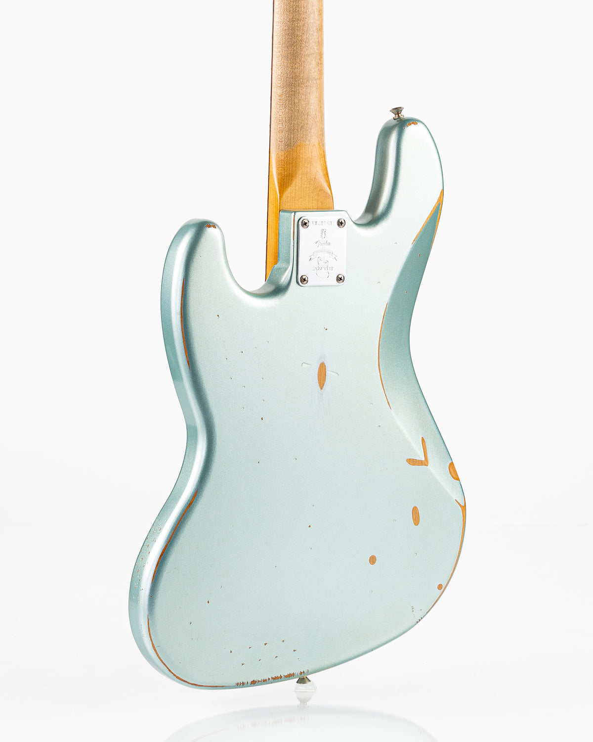 USED Fender 60th Anniversary Road Worn '60s Jazz Bass - Firemist Silver with Hardshell Case