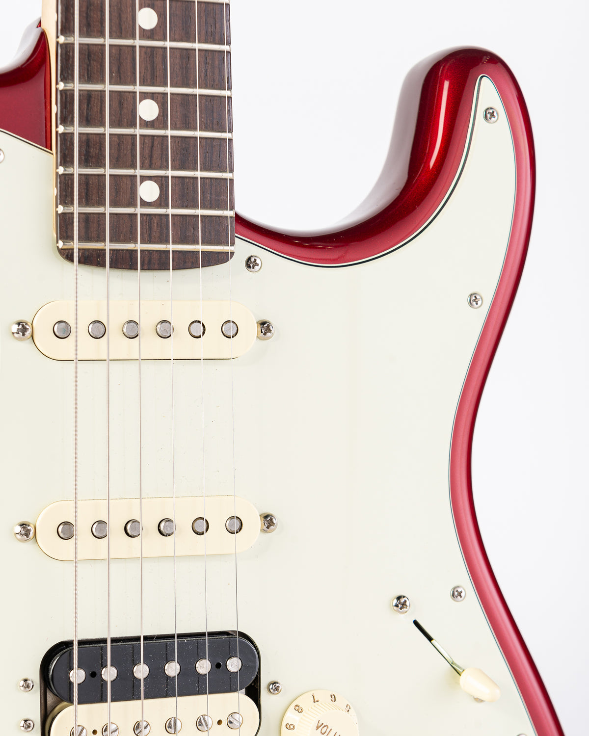 USED Fender American Professional Stratocaster Shawbucker Electric Guitar- Candy Apple Red w/OHSC