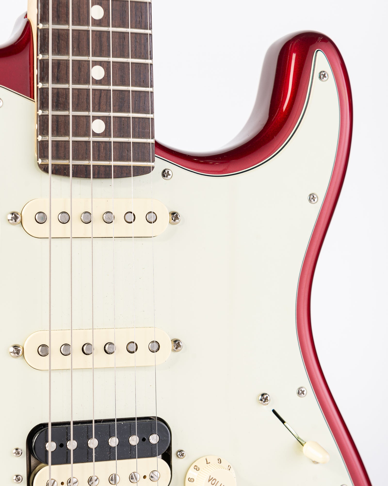 USED Fender American Professional Stratocaster Shawbucker Electric Guitar- Candy Apple Red w/OHSC
