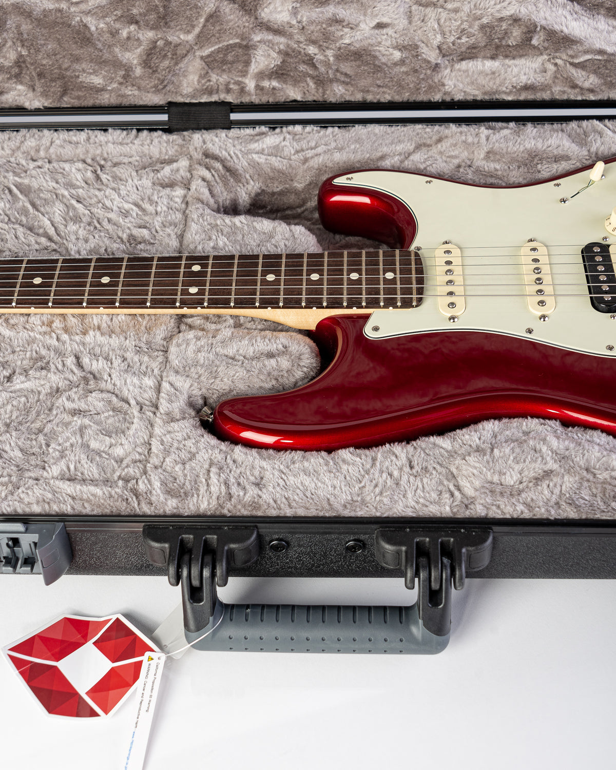 USED Fender American Professional Stratocaster Shawbucker Electric Guitar- Candy Apple Red w/OHSC