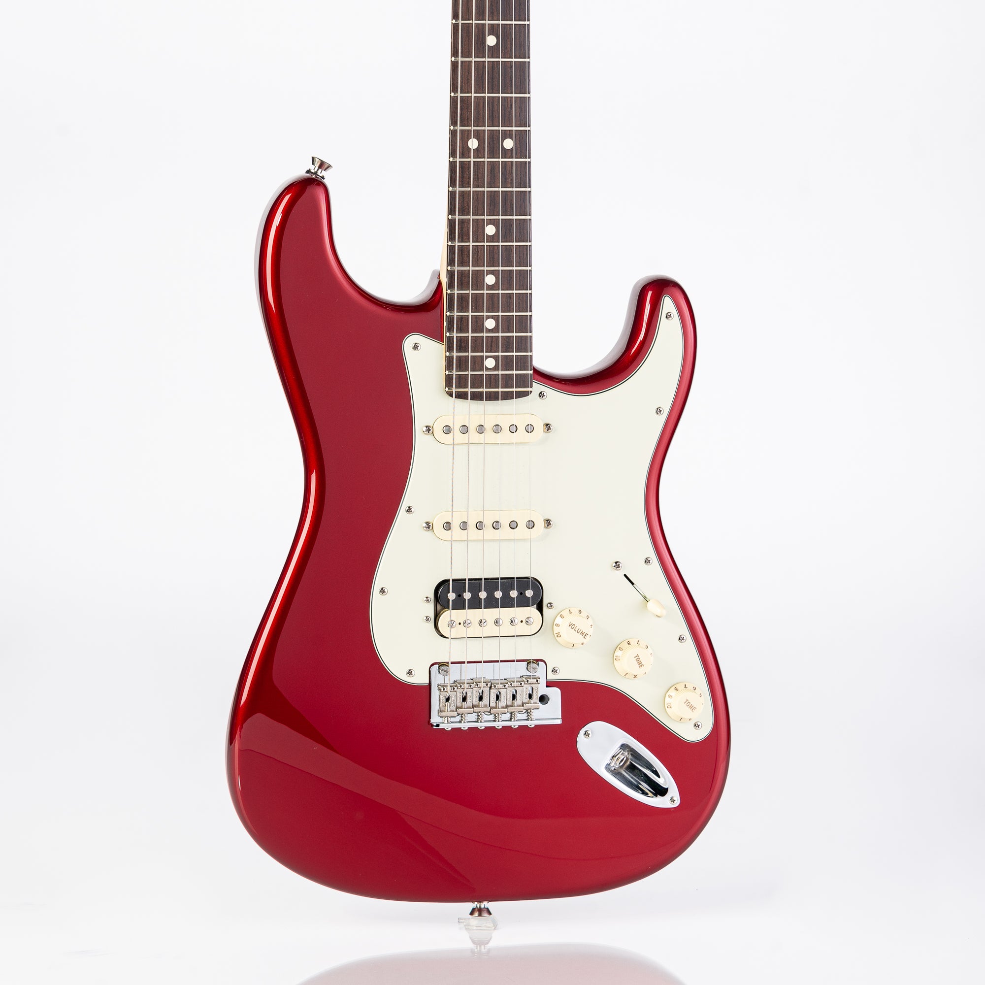 USED Fender American Professional Stratocaster Shawbucker Electric Guitar- Candy Apple Red w/OHSC