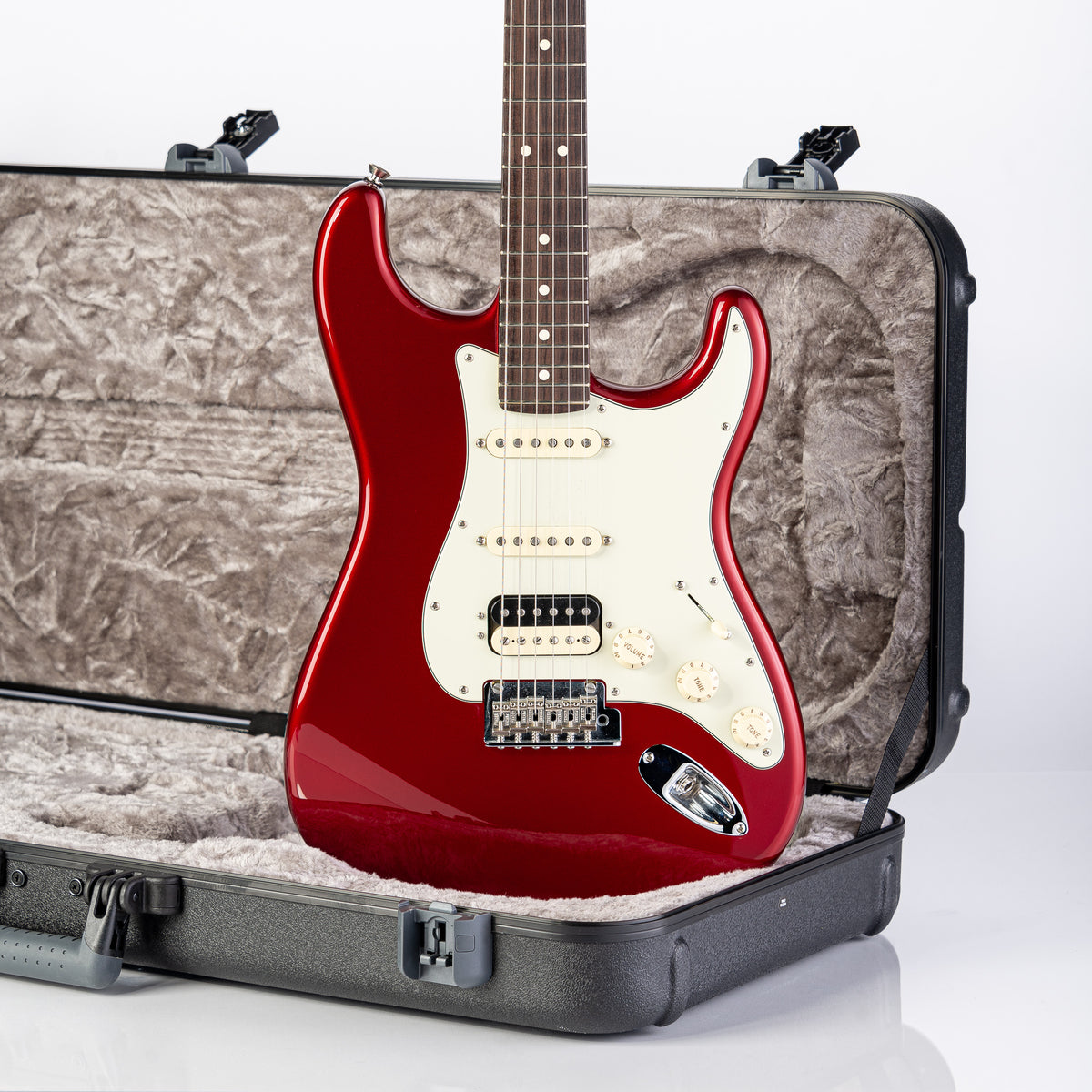 USED Fender American Professional Stratocaster Shawbucker Electric Guitar- Candy Apple Red w/OHSC