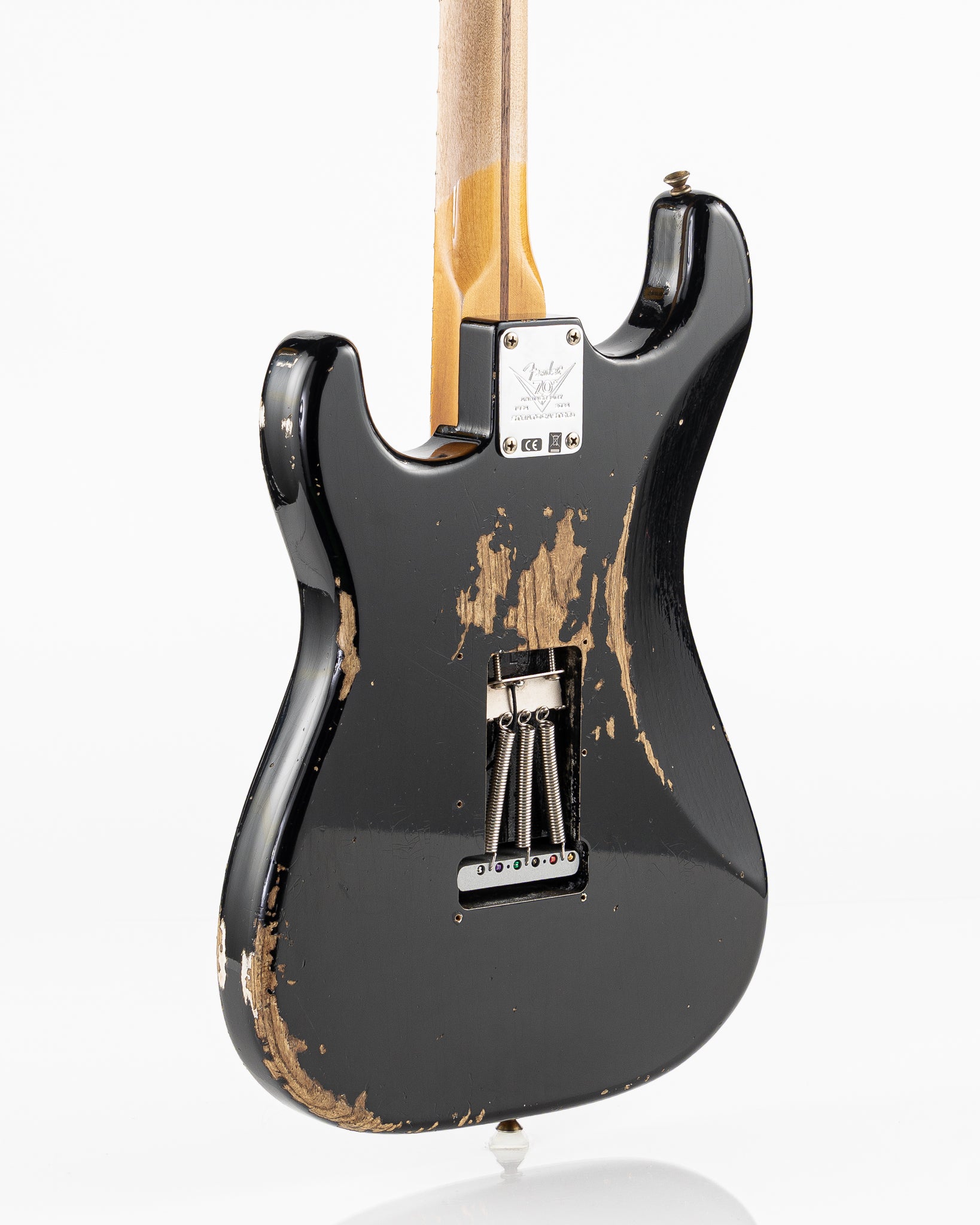 USED 2024 Fender Custom Shop Limited 70th Anniversary '54 Stratocaster Electric Guitar - Heavy Relic Aged Black
