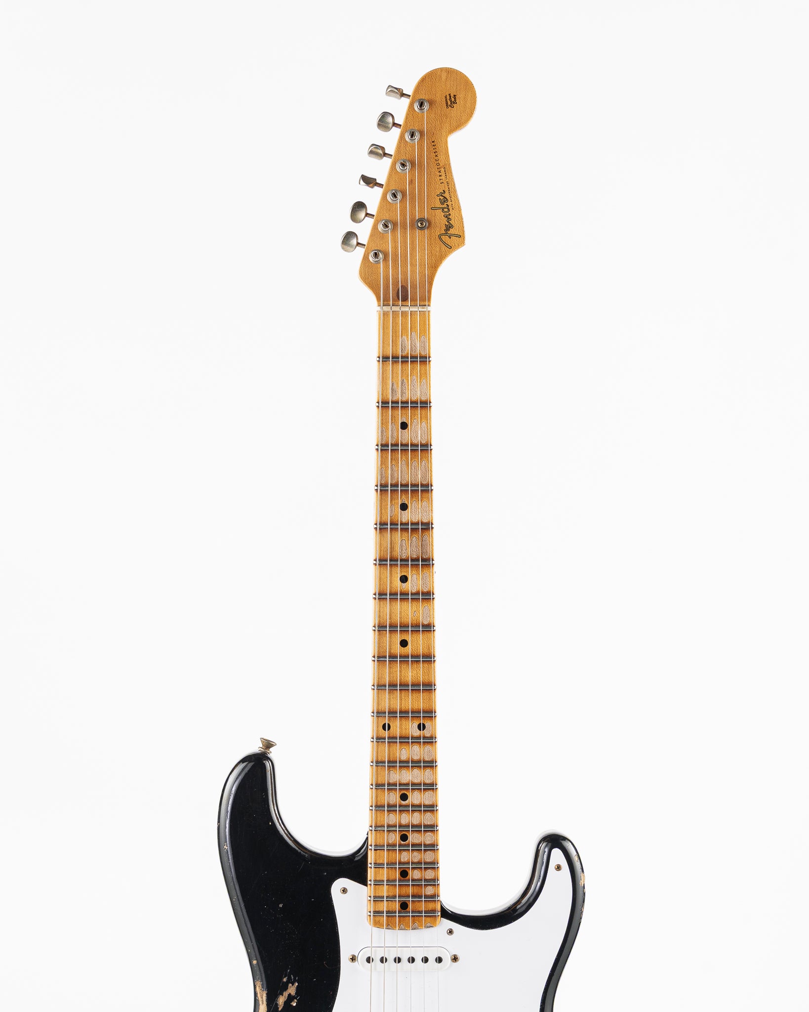 USED 2024 Fender Custom Shop Limited 70th Anniversary '54 Stratocaster Electric Guitar - Heavy Relic Aged Black