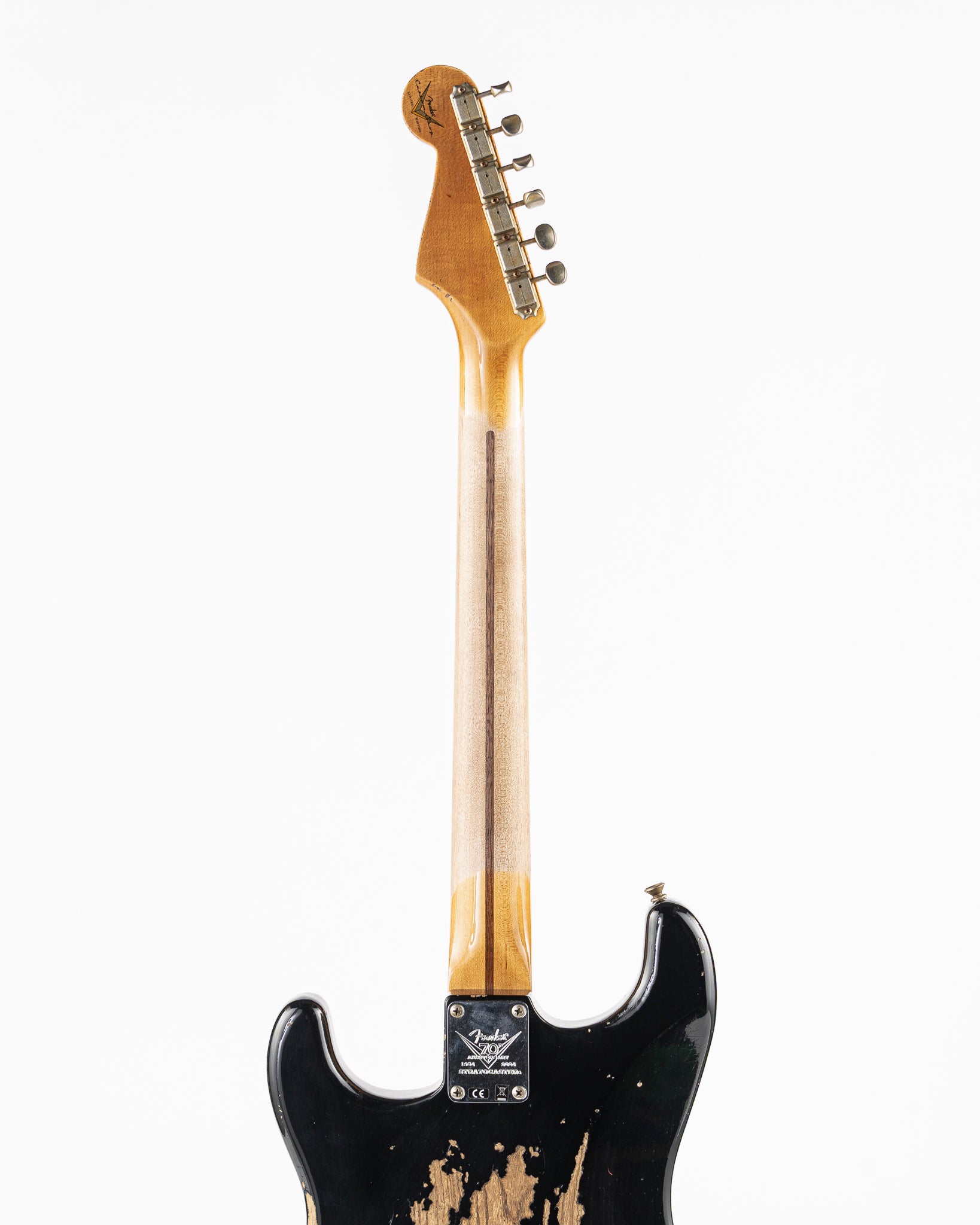 USED 2024 Fender Custom Shop Limited 70th Anniversary '54 Stratocaster Electric Guitar - Heavy Relic Aged Black