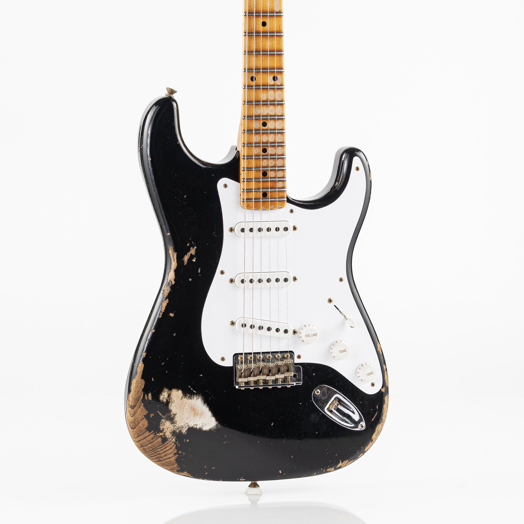 USED 2024 Fender Custom Shop Limited 70th Anniversary '54 Stratocaster Electric Guitar - Heavy Relic Aged Black