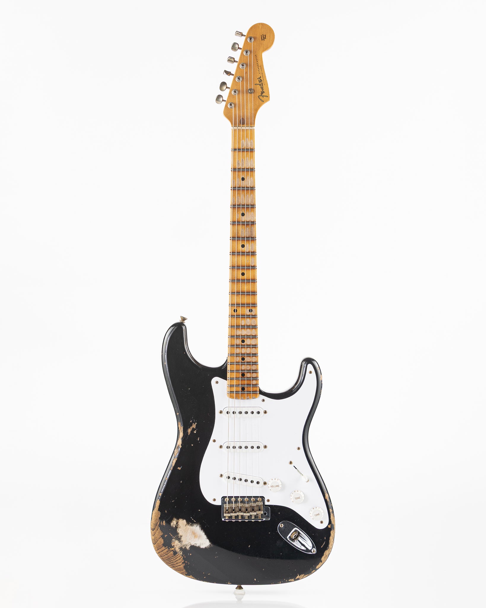 USED 2024 Fender Custom Shop Limited 70th Anniversary '54 Stratocaster Electric Guitar - Heavy Relic Aged Black