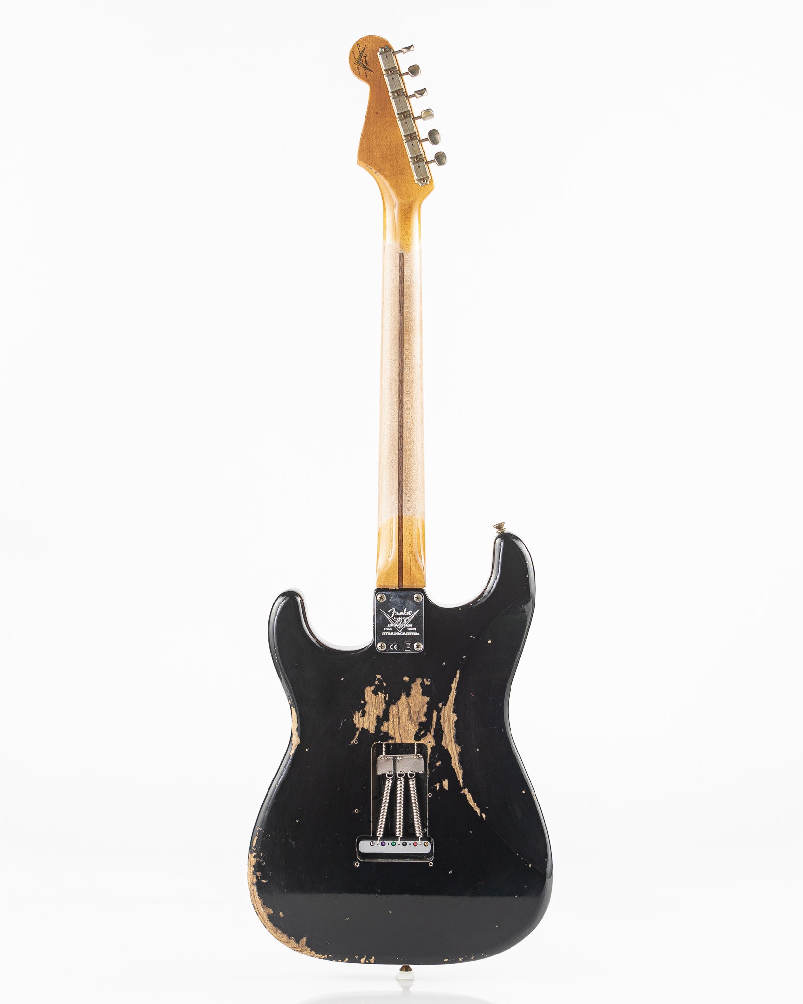 USED 2024 Fender Custom Shop Limited 70th Anniversary '54 Stratocaster Electric Guitar - Heavy Relic Aged Black